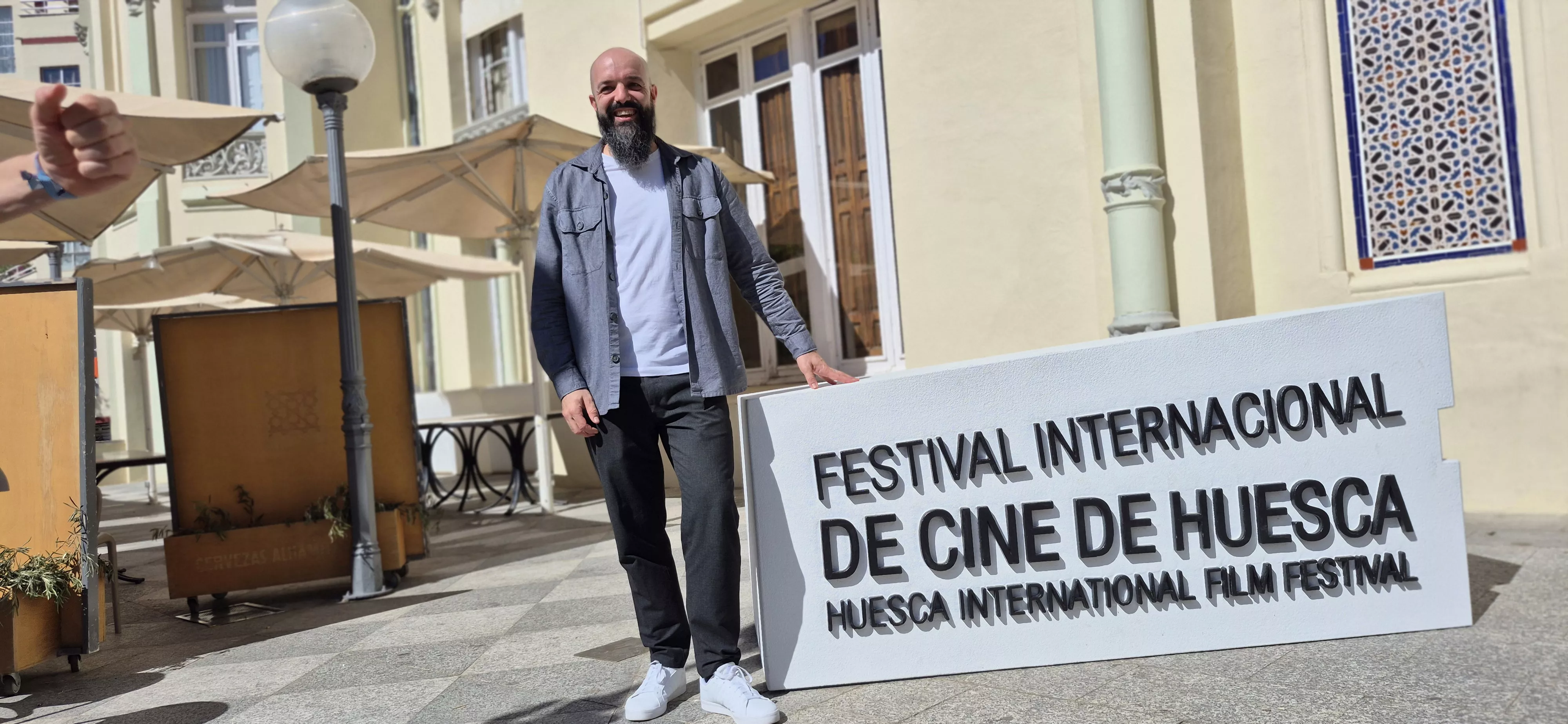 Ignacio Lasierra, en el 54º Festival Internacional de Cine de Huesca. Foto Myriam Martínez