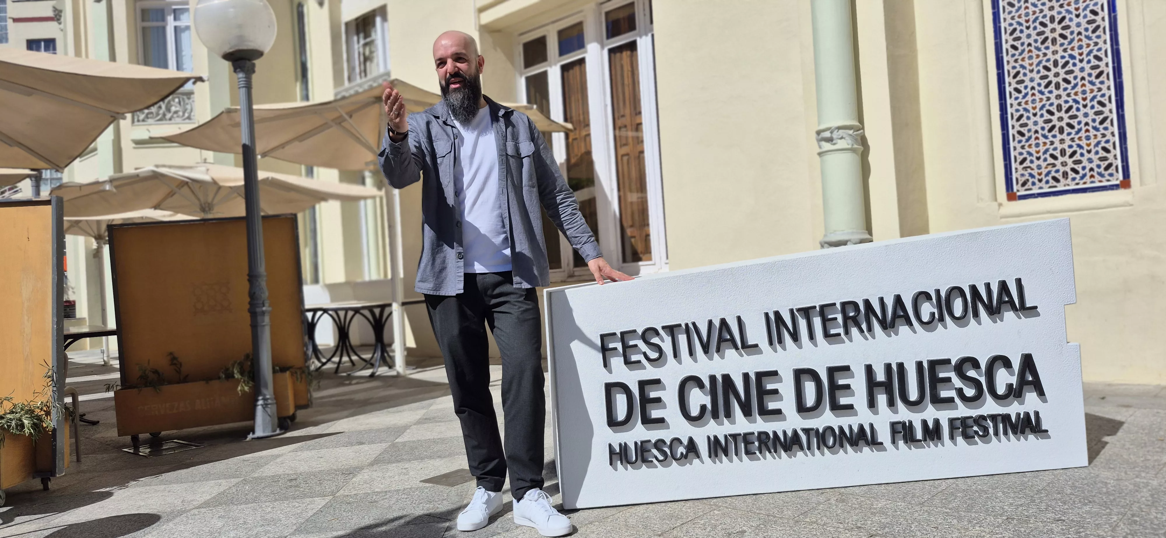 Ignacio Lasierra, en el 54º Festival Internacional de Cine de Huesca. Foto Myriam Martínez
