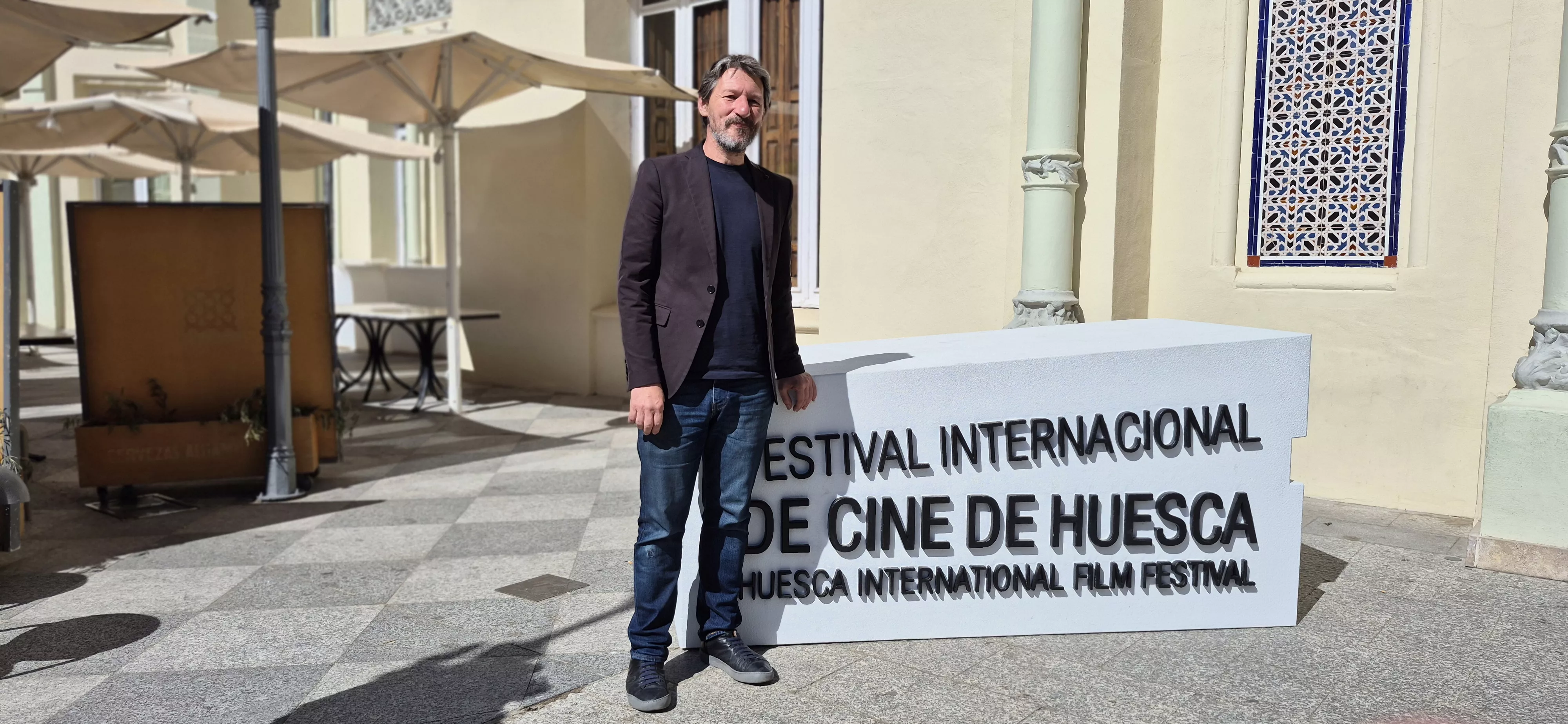Javier Calvo Torrecilla, en el 54º Festival Internacional de Cine de Huesca. Foto Myriam Martínez