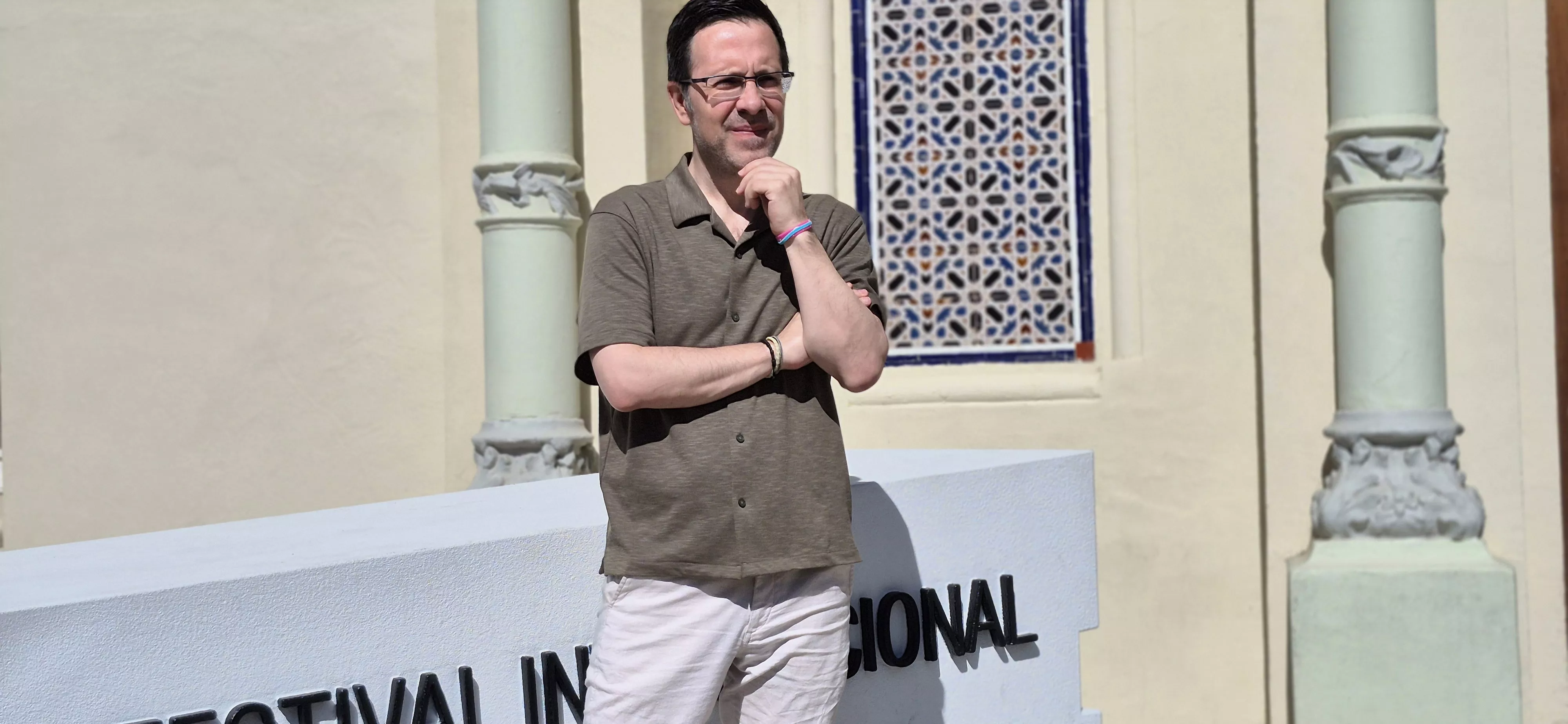 Germán Roda, en el 54º Festival Internacional de Cine de Huesca. Foto Myriam Martínez