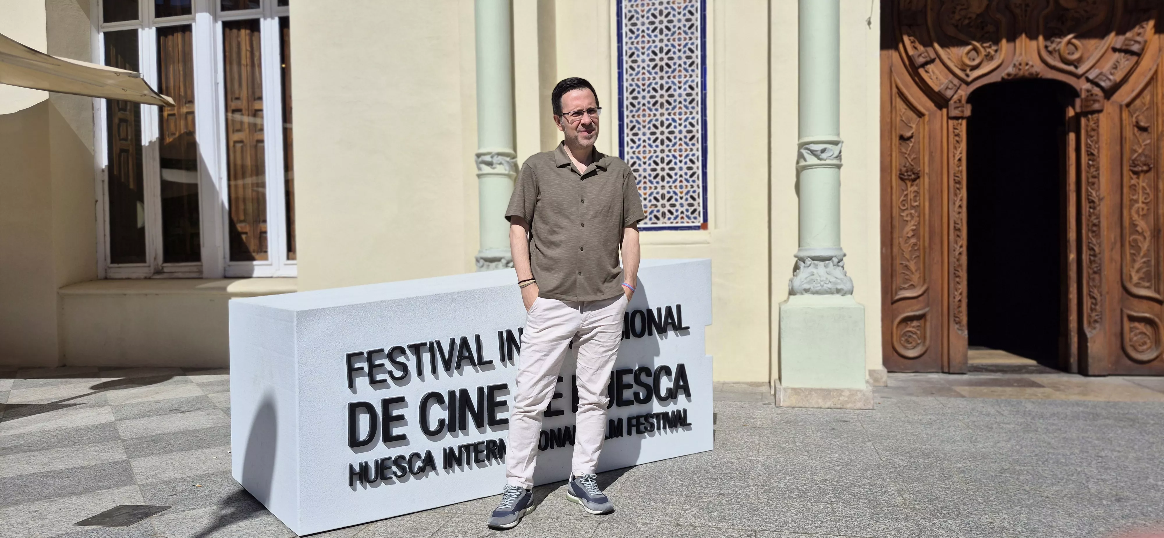 Germán Roda, en el 54º Festival Internacional de Cine de Huesca. Foto Myriam Martínez