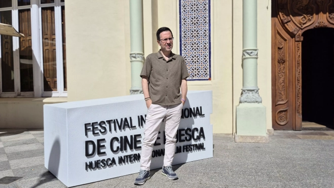Germán Roda, en el 54º Festival Internacional de Cine de Huesca. Foto Myriam Martínez Germán Roda, en el 54º Festival Internacional de Cine de Huesca. Foto Myriam Martínez