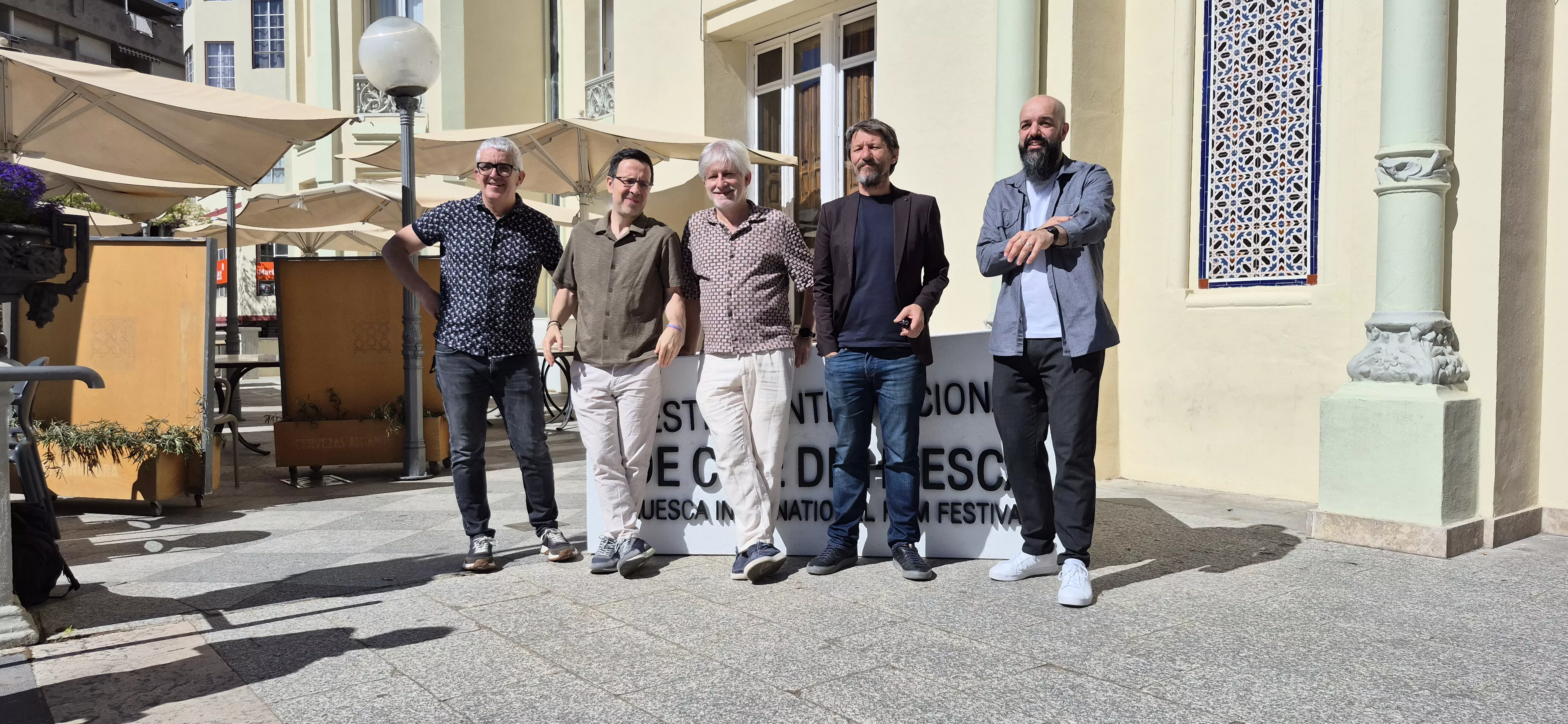 José Alberto Andrés Lacasta, Germán Roda, Gaizka Urresti, Javier Calvo e Ignacio Lasierra. Foto Myriam Martínez