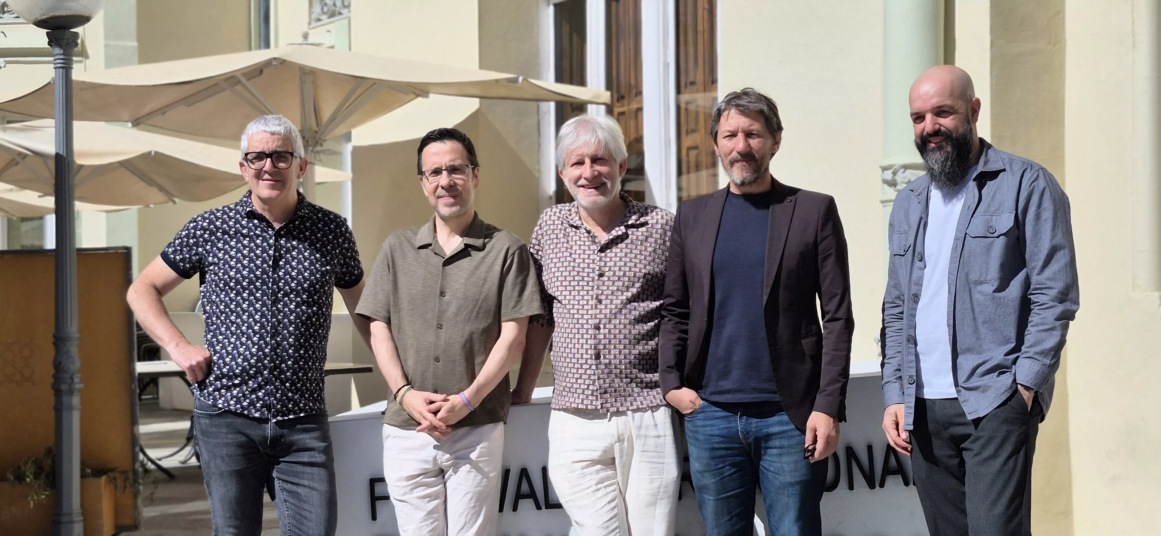 José Alberto Andrés Lacasta, Germán Roda, Gaizka Urresti, Javier Calvo e Ignacio Lasierra. Foto Myriam Martínez