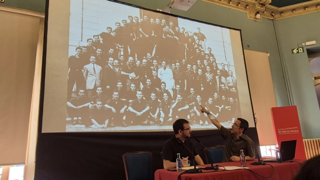 Presentación de Cuando la guerra borra tu nombre, de Germán Roda. Foto Myriam Martínez Presentación de Cuando la guerra borra tu nombre, de Germán Roda. Foto Myriam Martínez