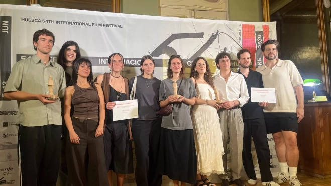 Premiados en el Festival Internacional de Cine de Huesca. Foto Mercedes Manterola Premiados en el Festival Internacional de Cine de Huesca. Foto Mercedes Manterola