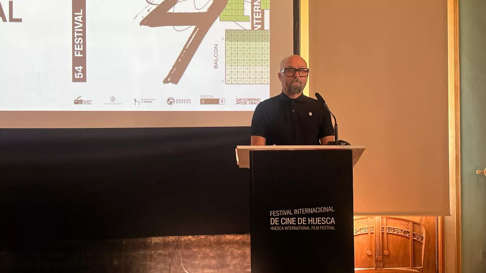 Entrega de premios del Festival Internacional de Cine de Huesca. Foto Mercedes Manterola