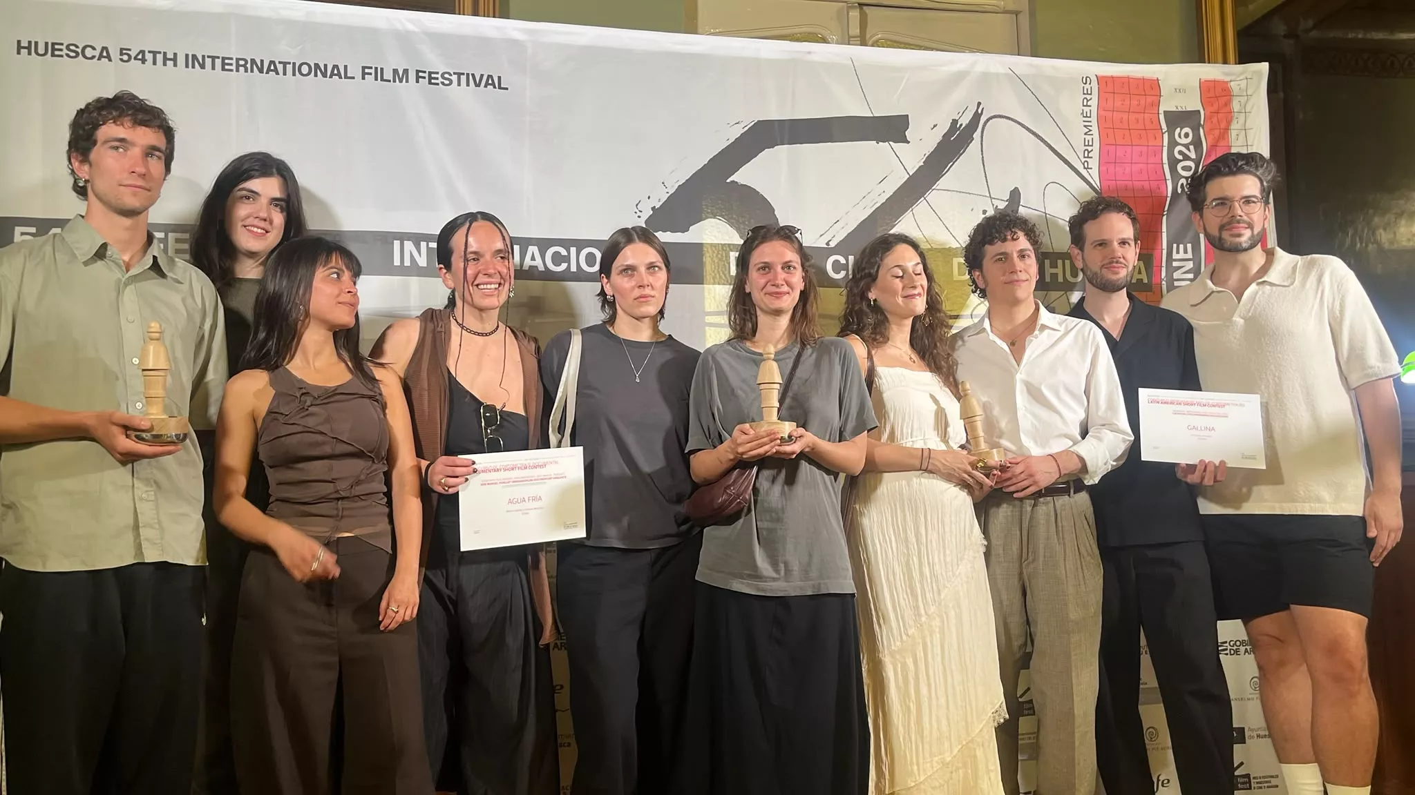 Entrega de premios del Festival Internacional de Cine de Huesca. Foto Mercedes Manterola