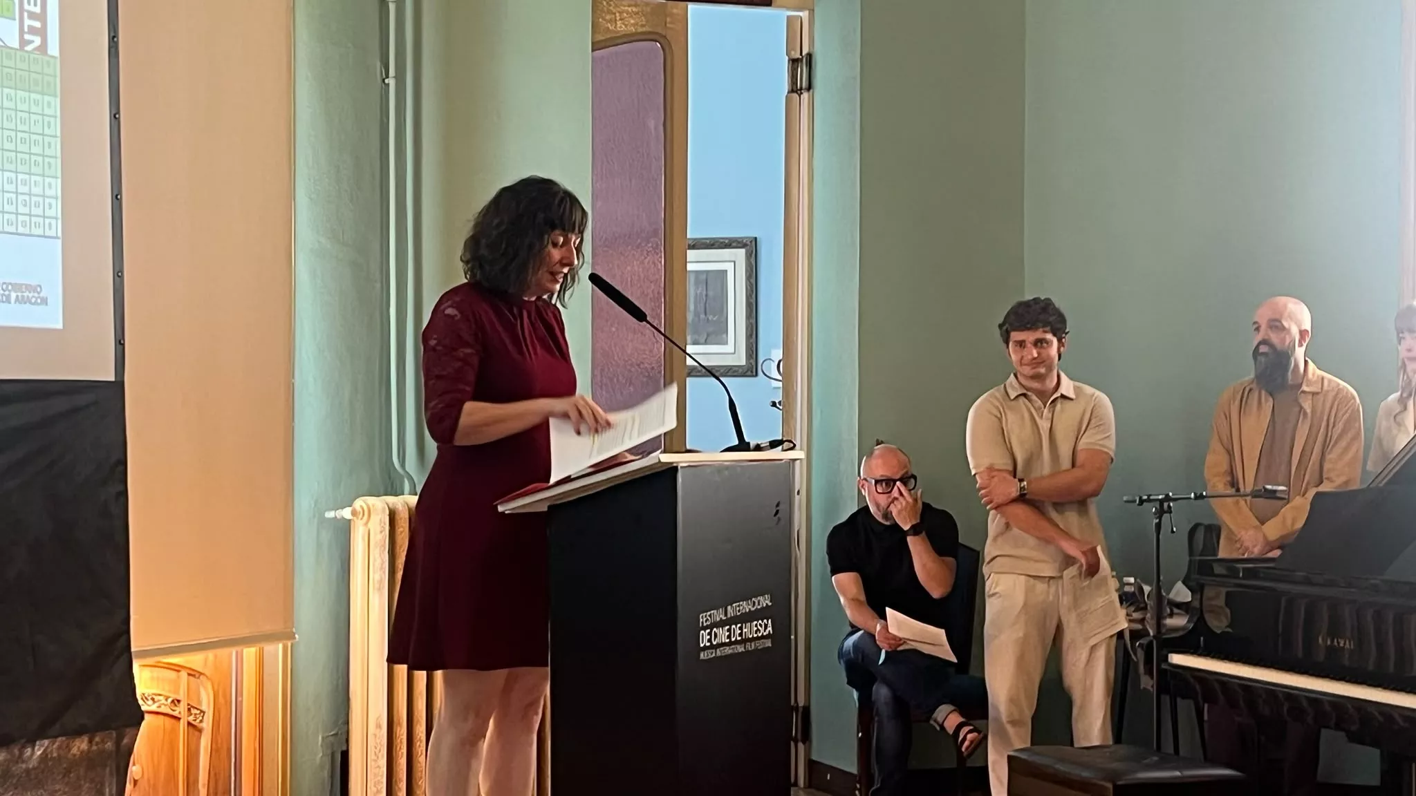 Entrega de premios del Festival Internacional de Cine de Huesca. Foto Mercedes Manterola
