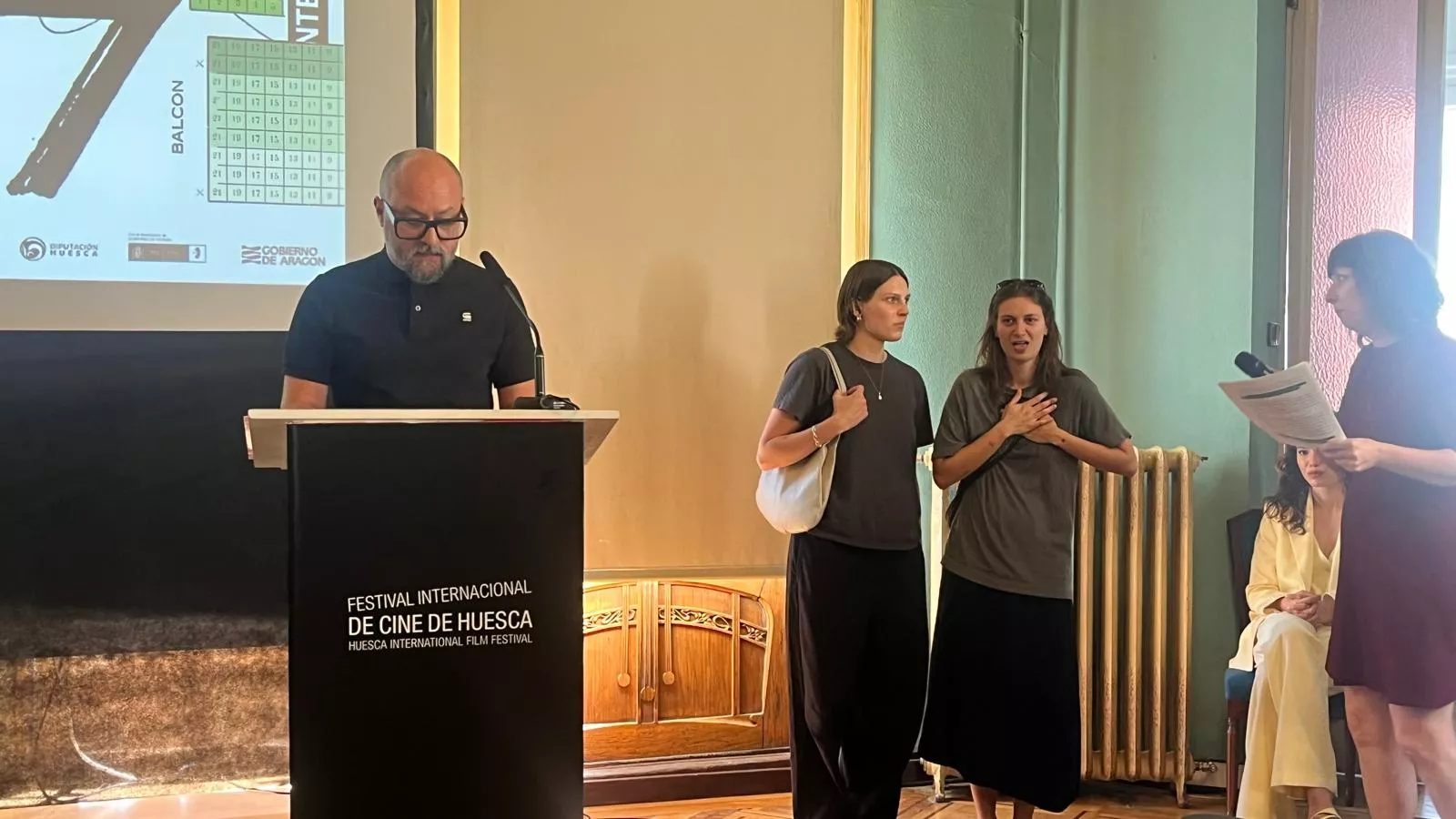 Entrega de premios del Festival Internacional de Cine de Huesca. Foto Mercedes Manterola