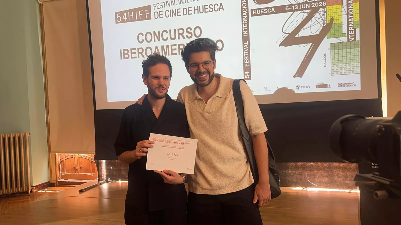 Entrega de premios del Festival Internacional de Cine de Huesca. Foto Mercedes Manterola