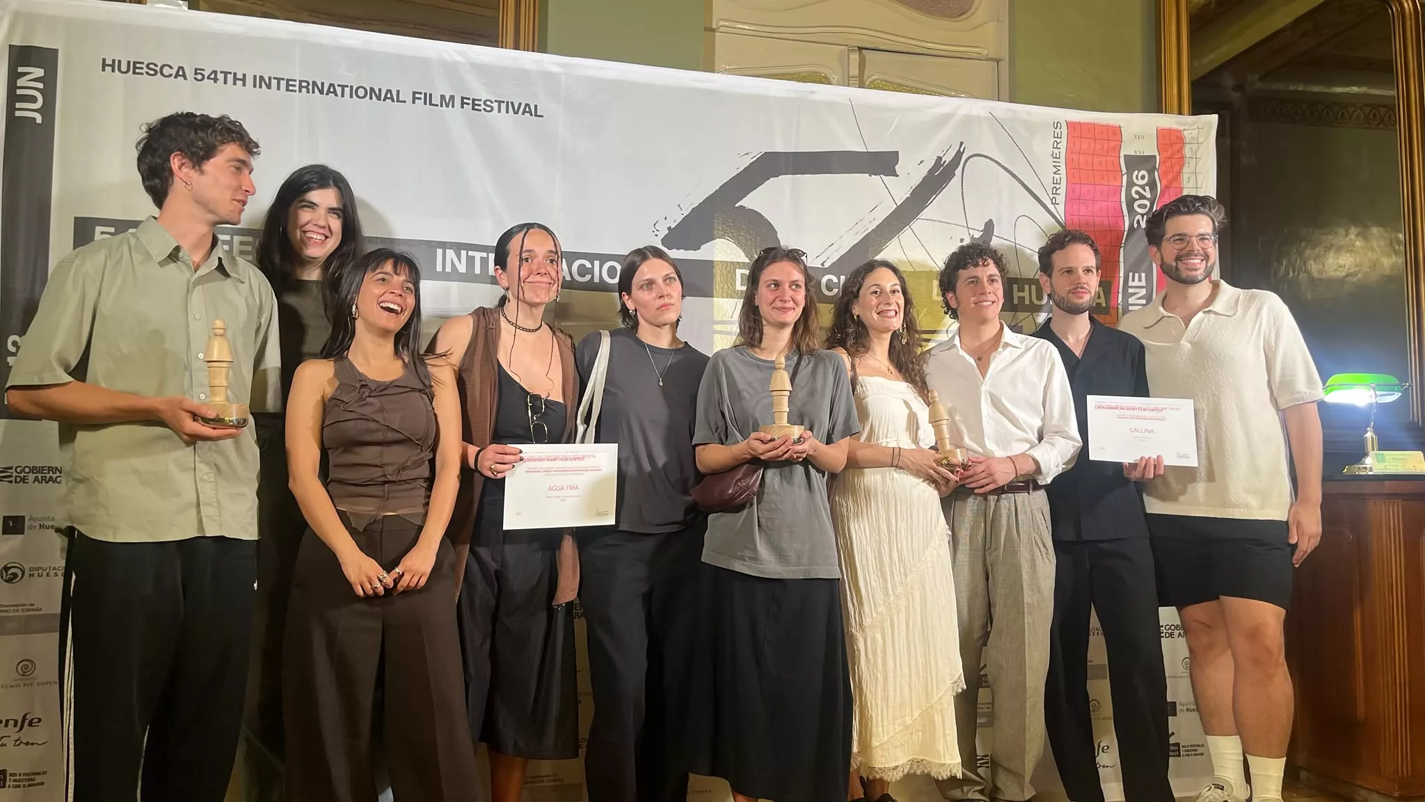 Entrega de premios del Festival Internacional de Cine de Huesca. Foto Mercedes Manterola