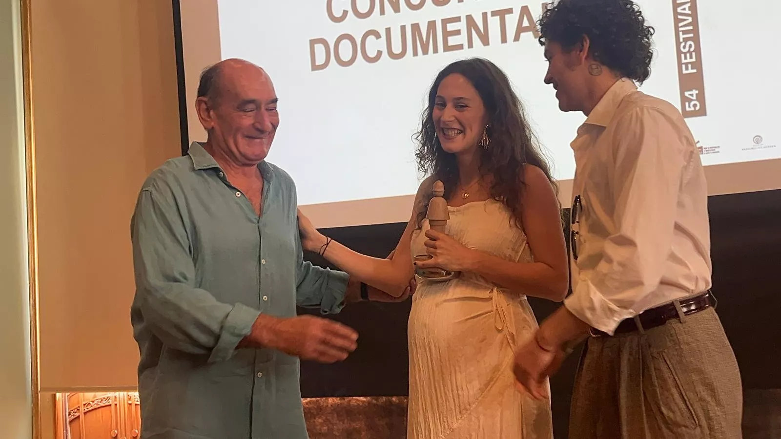 Entrega de premios del Festival Internacional de Cine de Huesca. Foto Mercedes Manterola