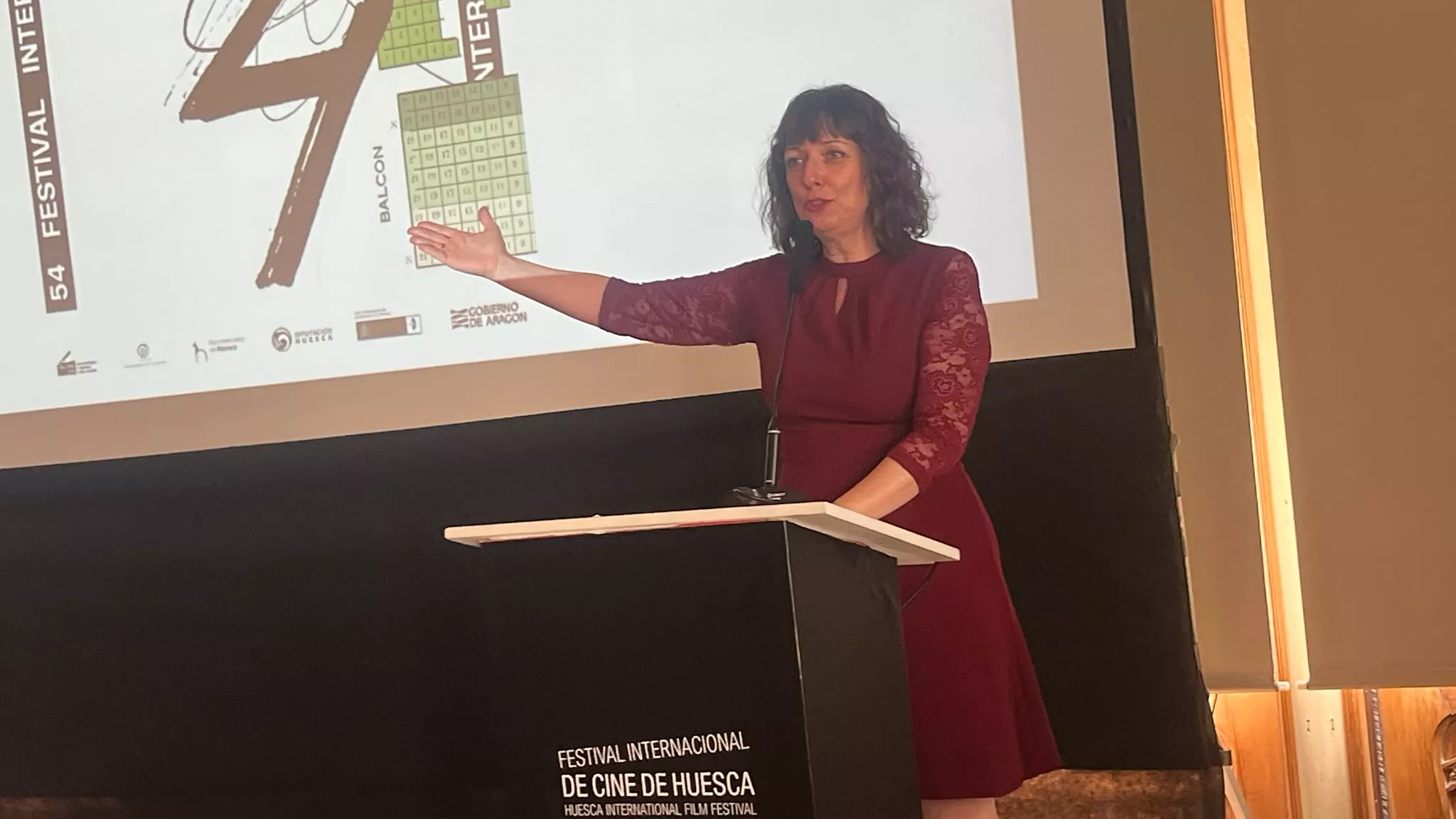 Entrega de premios del Festival Internacional de Cine de Huesca. Foto Mercedes Manterola