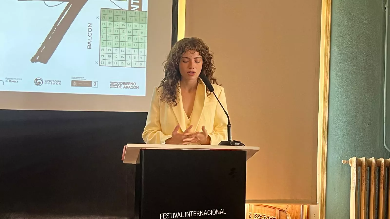 Entrega de premios del Festival Internacional de Cine de Huesca. Foto Mercedes Manterola