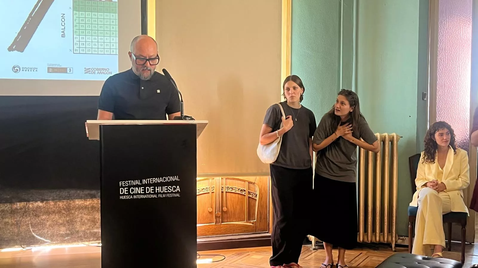 Entrega de premios del Festival Internacional de Cine de Huesca. Foto Mercedes Manterola