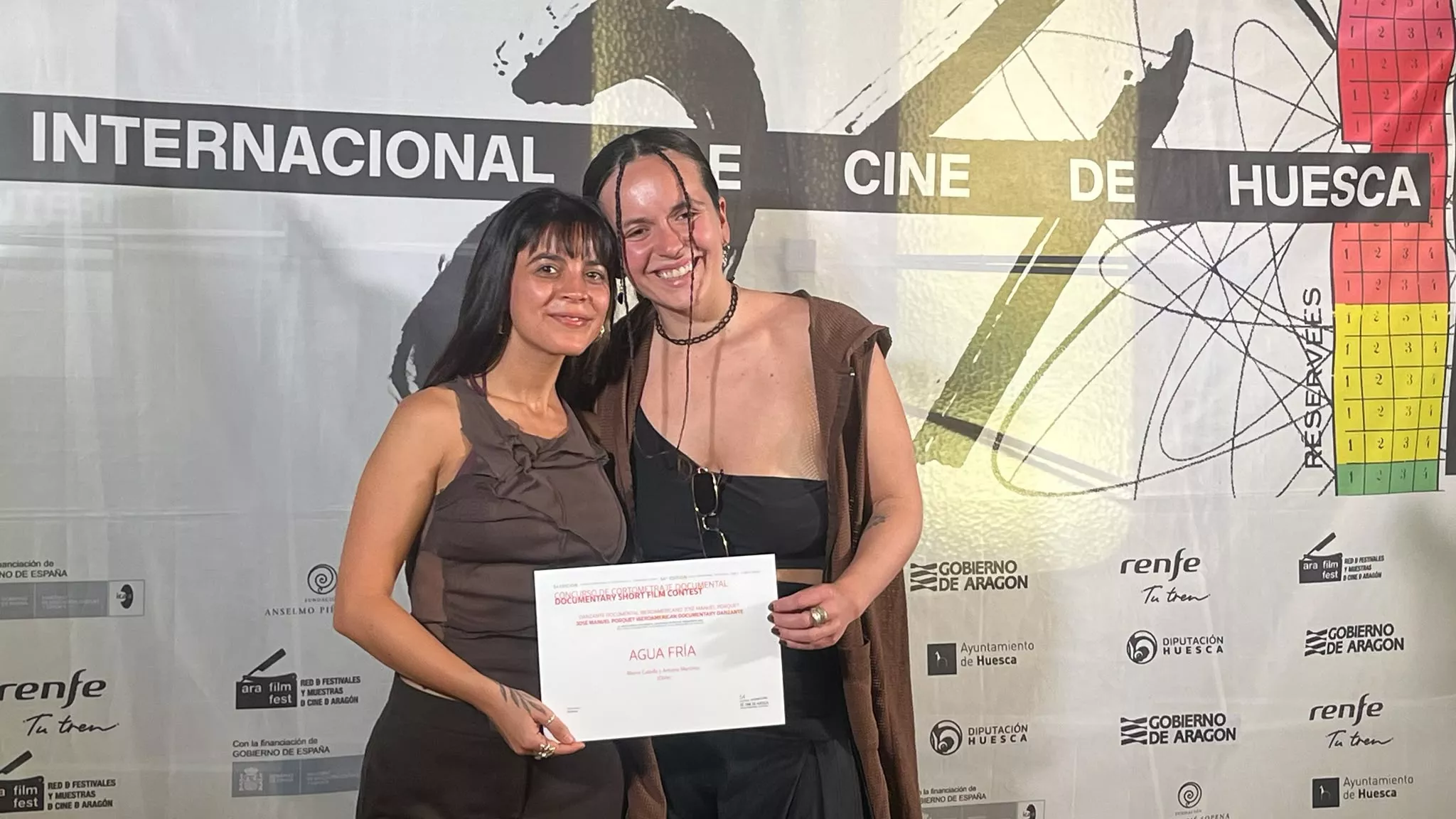 Entrega de premios del Festival Internacional de Cine de Huesca. Foto Mercedes Manterola