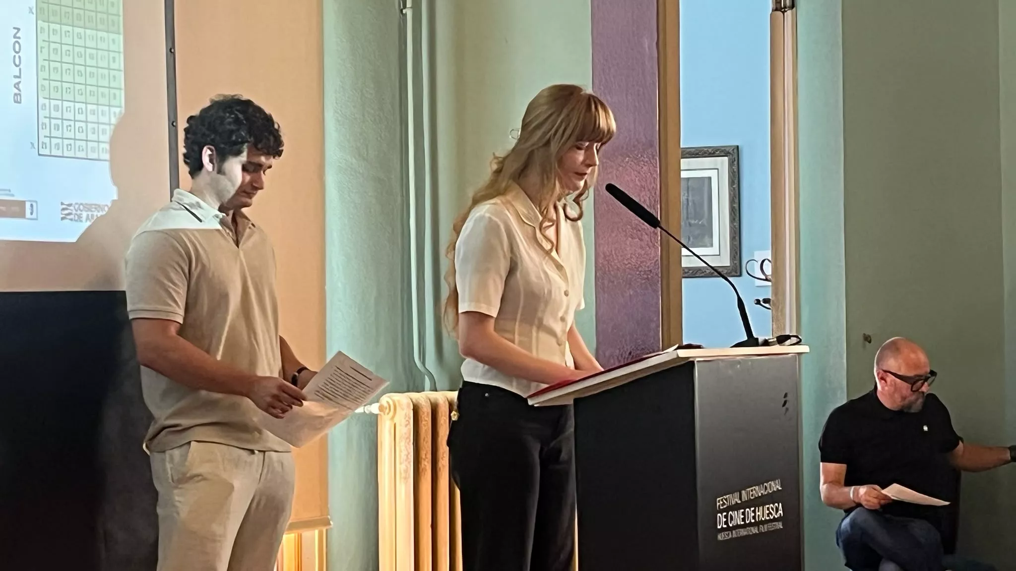 Entrega de premios del Festival Internacional de Cine de Huesca. Foto Mercedes Manterola