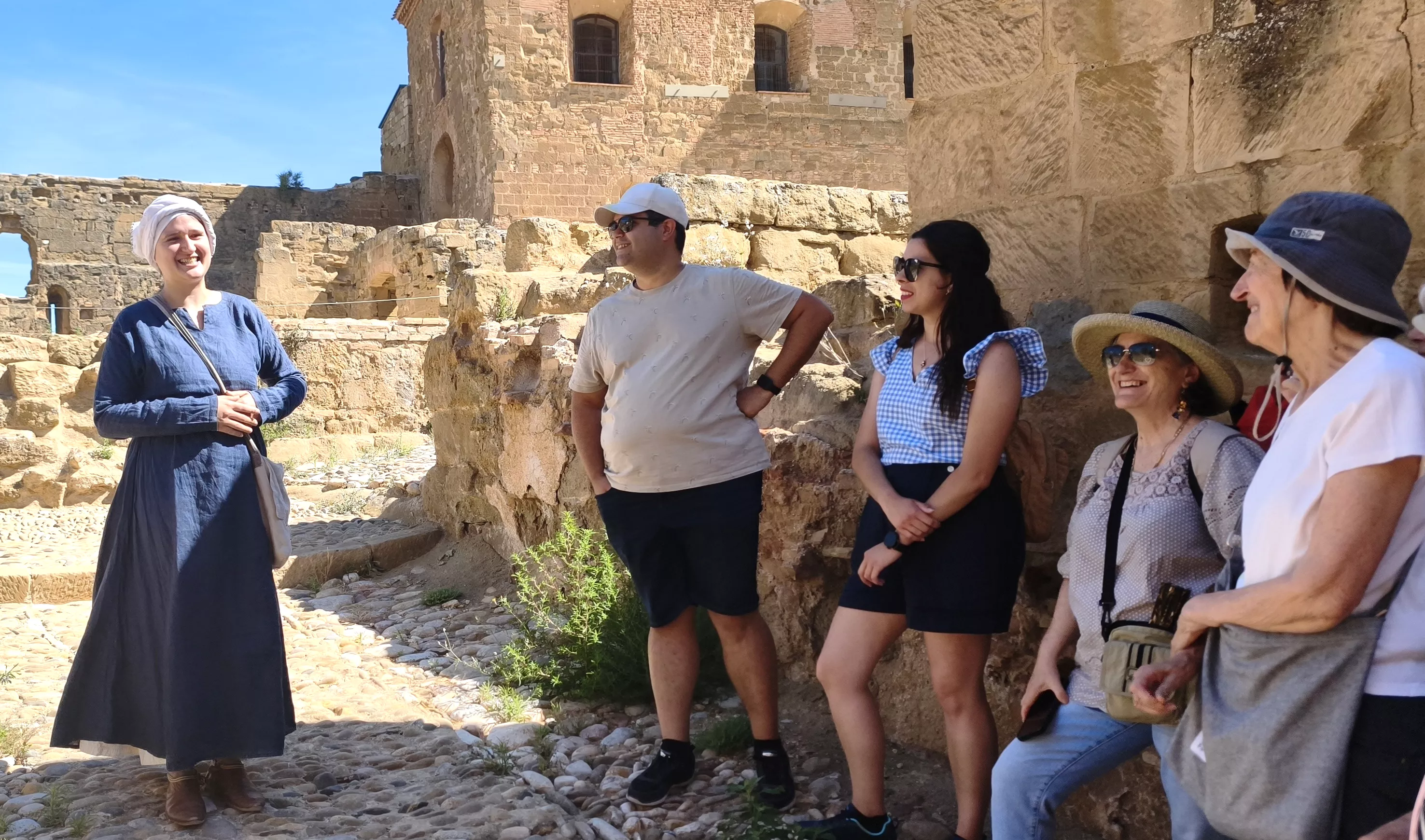 Recreación histórica en el Castillo de Montearagón. Foto María José Sampietro Brosed