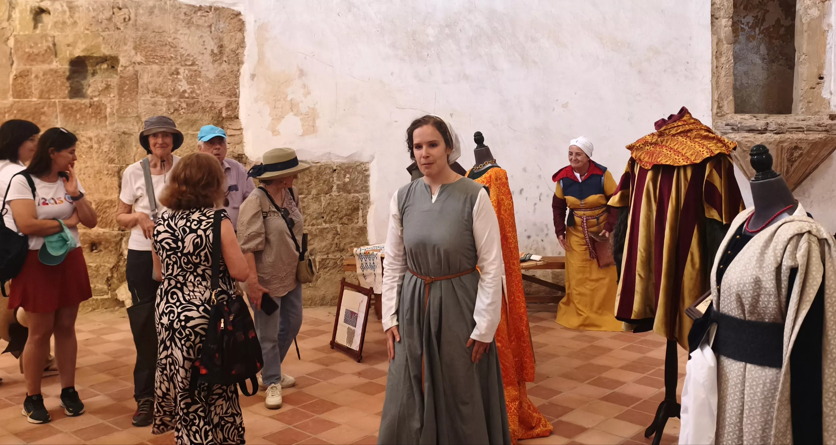 Recreación histórica en el Castillo de Montearagón. Foto María José Sampietro Brosed