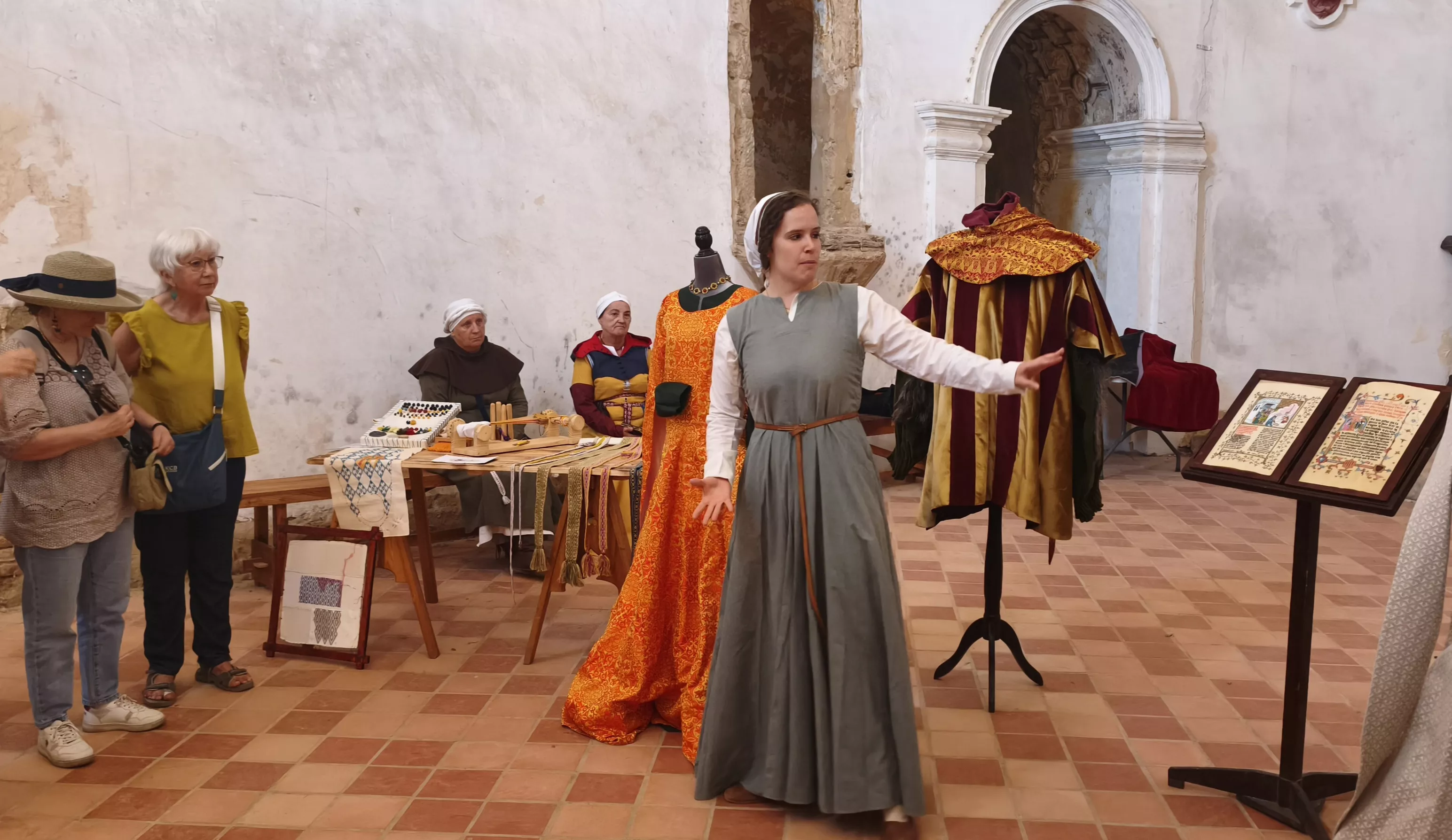 Recreación histórica en el Castillo de Montearagón. Foto María José Sampietro Brosed