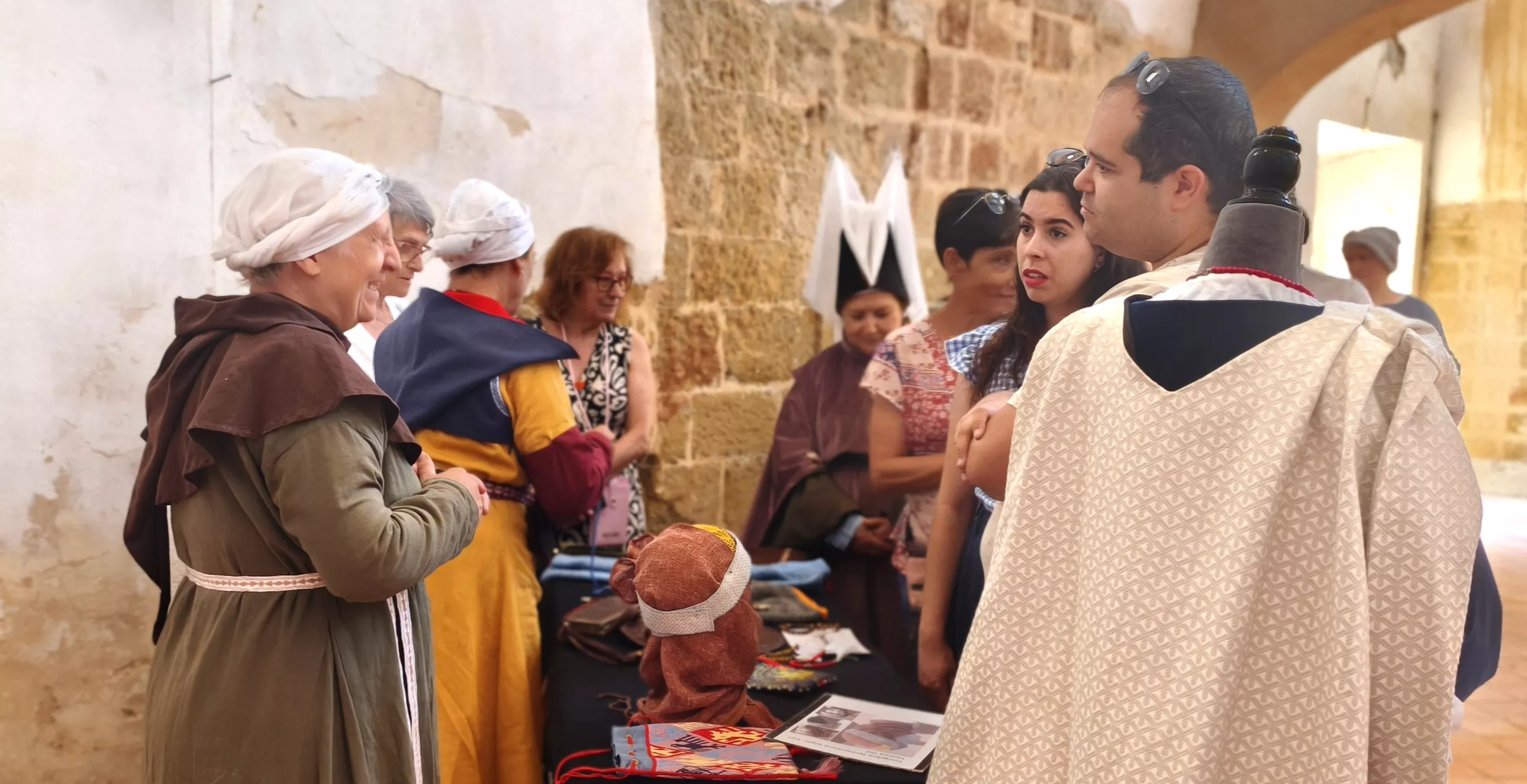 Recreación histórica en el Castillo de Montearagón. Foto María José Sampietro Brosed