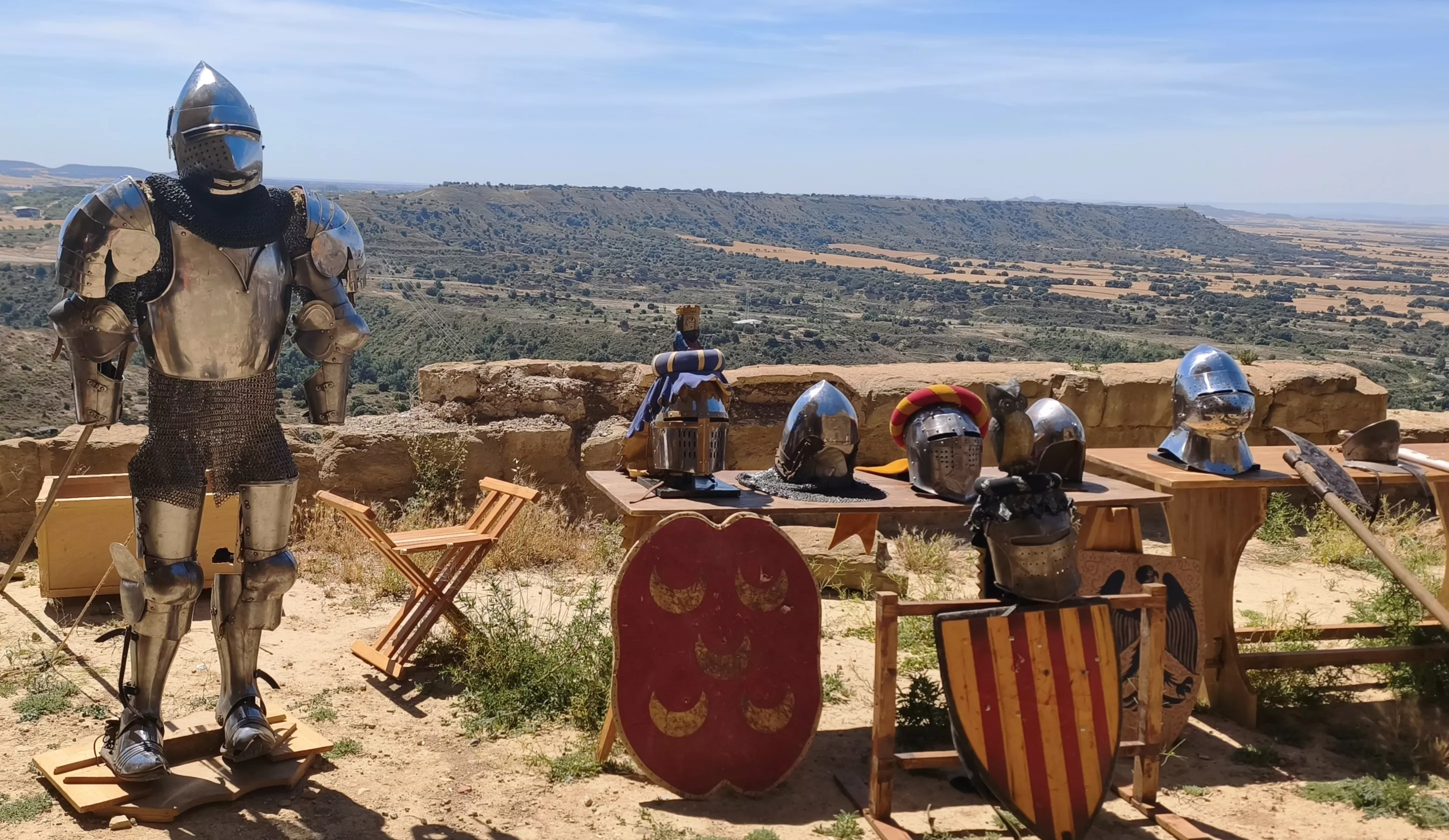 Recreación histórica en el Castillo de Montearagón. Foto María José Sampietro Brosed