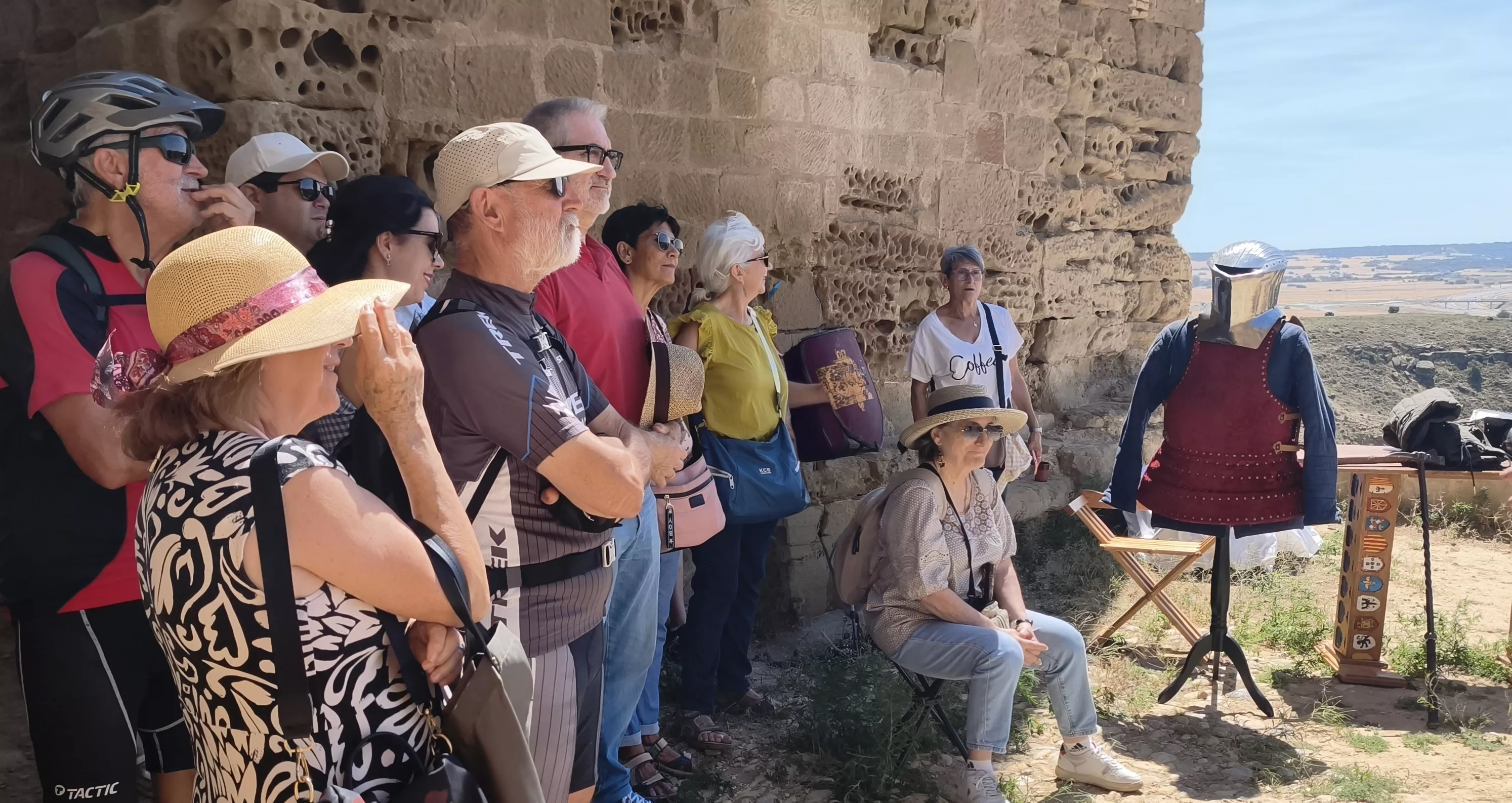 Recreación histórica en el Castillo de Montearagón. Foto María José Sampietro Brosed
