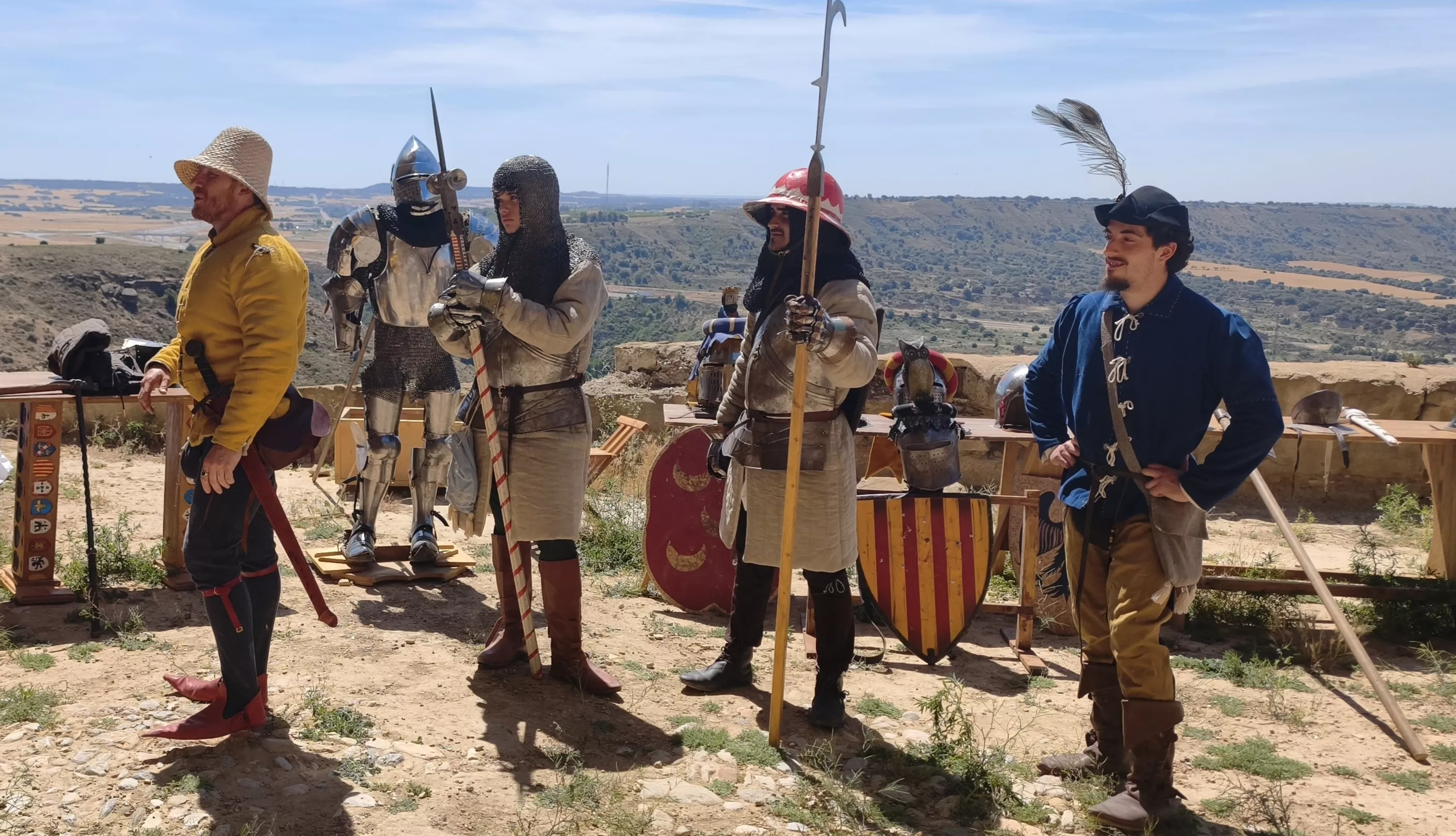 Recreación histórica en el Castillo de Montearagón. Foto María José Sampietro Brosed