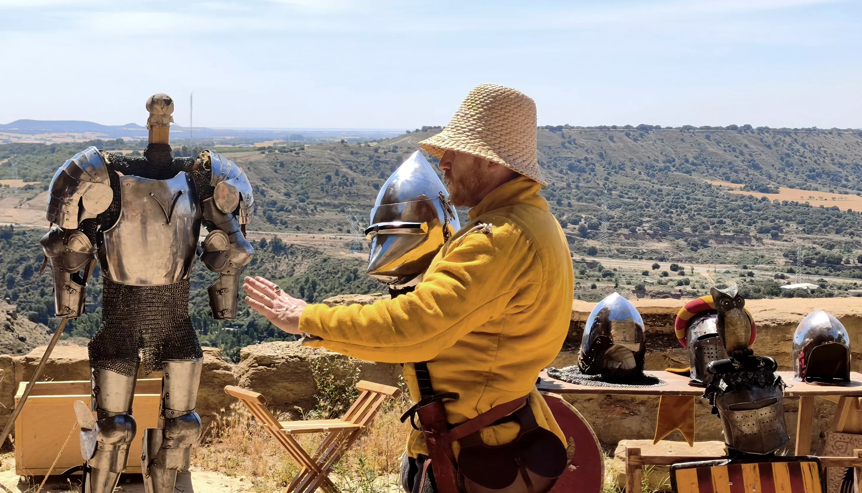 Recreación histórica en el Castillo de Montearagón. Foto María José Sampietro Brosed