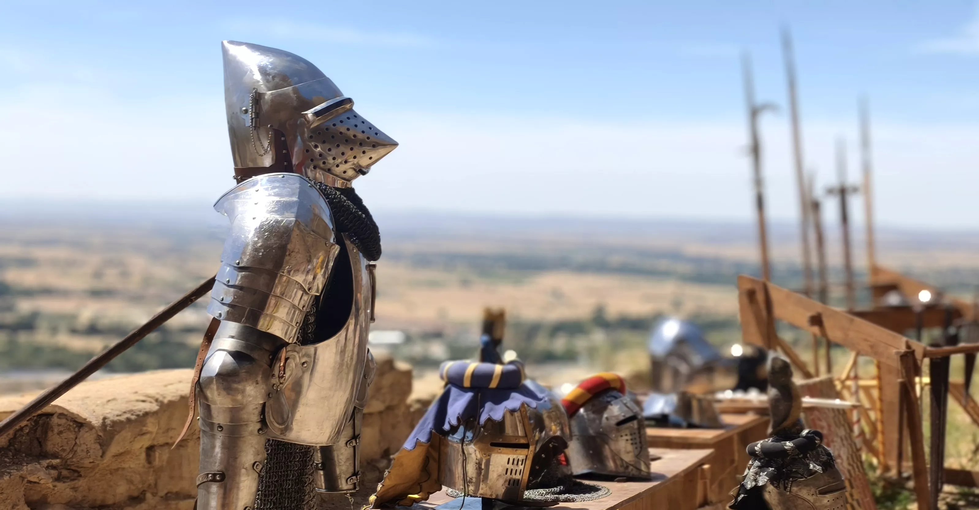 Recreación histórica en el Castillo de Montearagón. Foto María José Sampietro Brosed