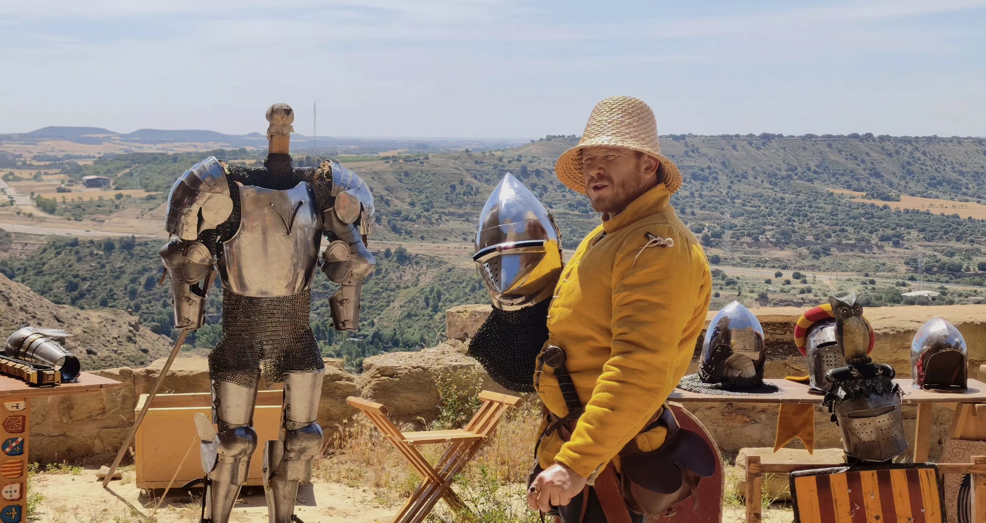 Recreación histórica en el Castillo de Montearagón. Foto María José Sampietro Brosed