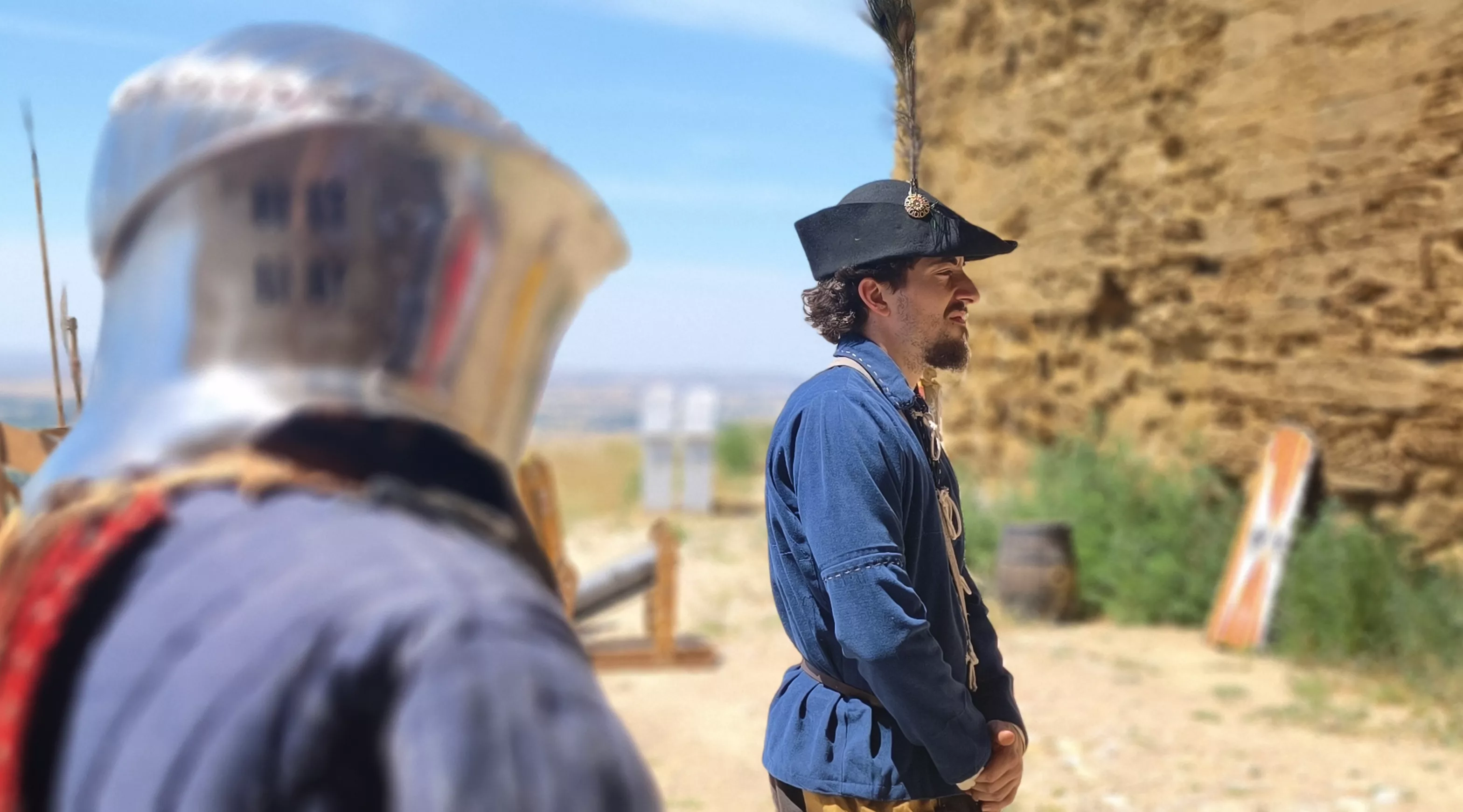 Recreación histórica en el Castillo de Montearagón. Foto María José Sampietro Brosed
