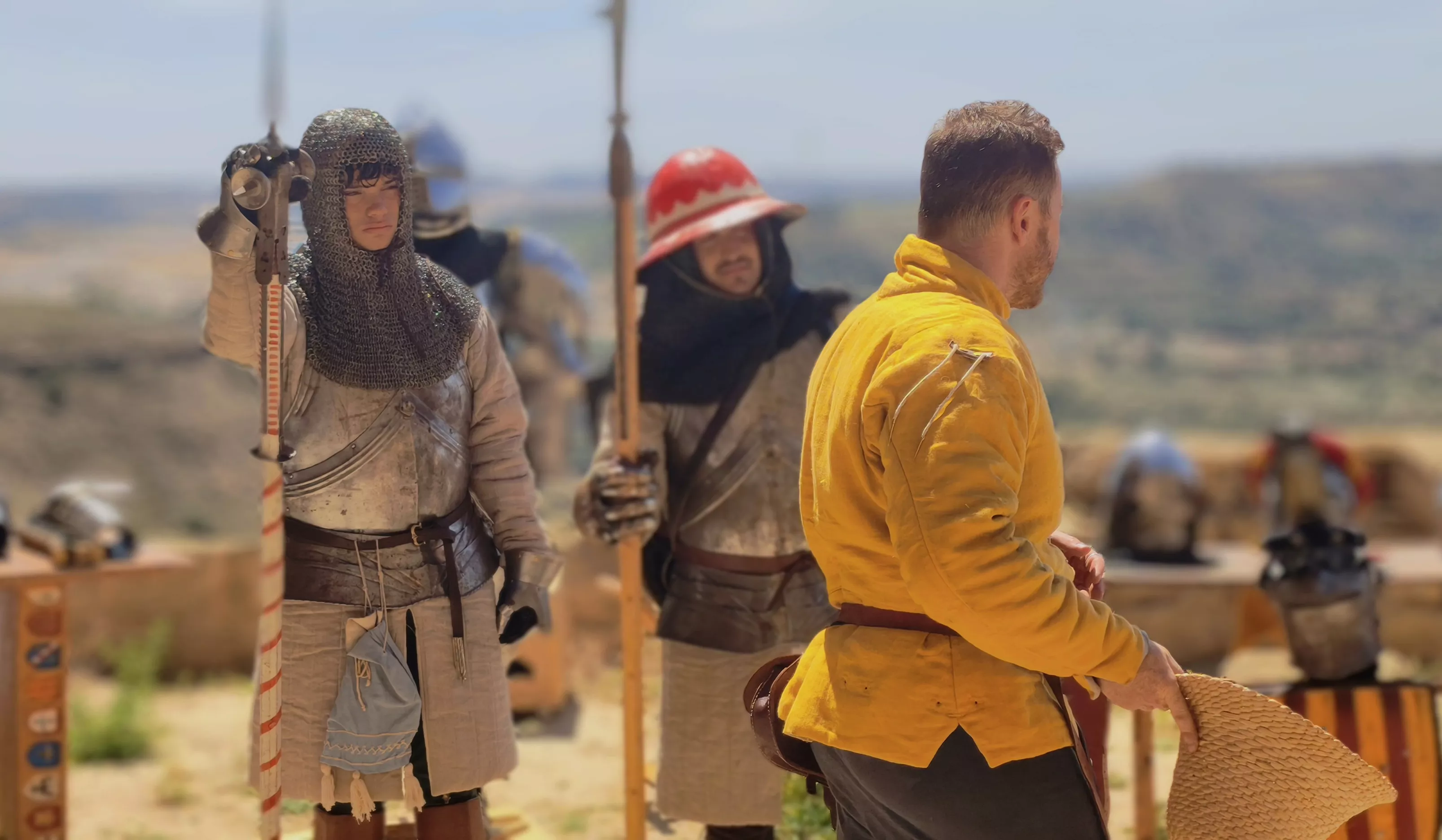 Recreación histórica en el Castillo de Montearagón. Foto María José Sampietro Brosed