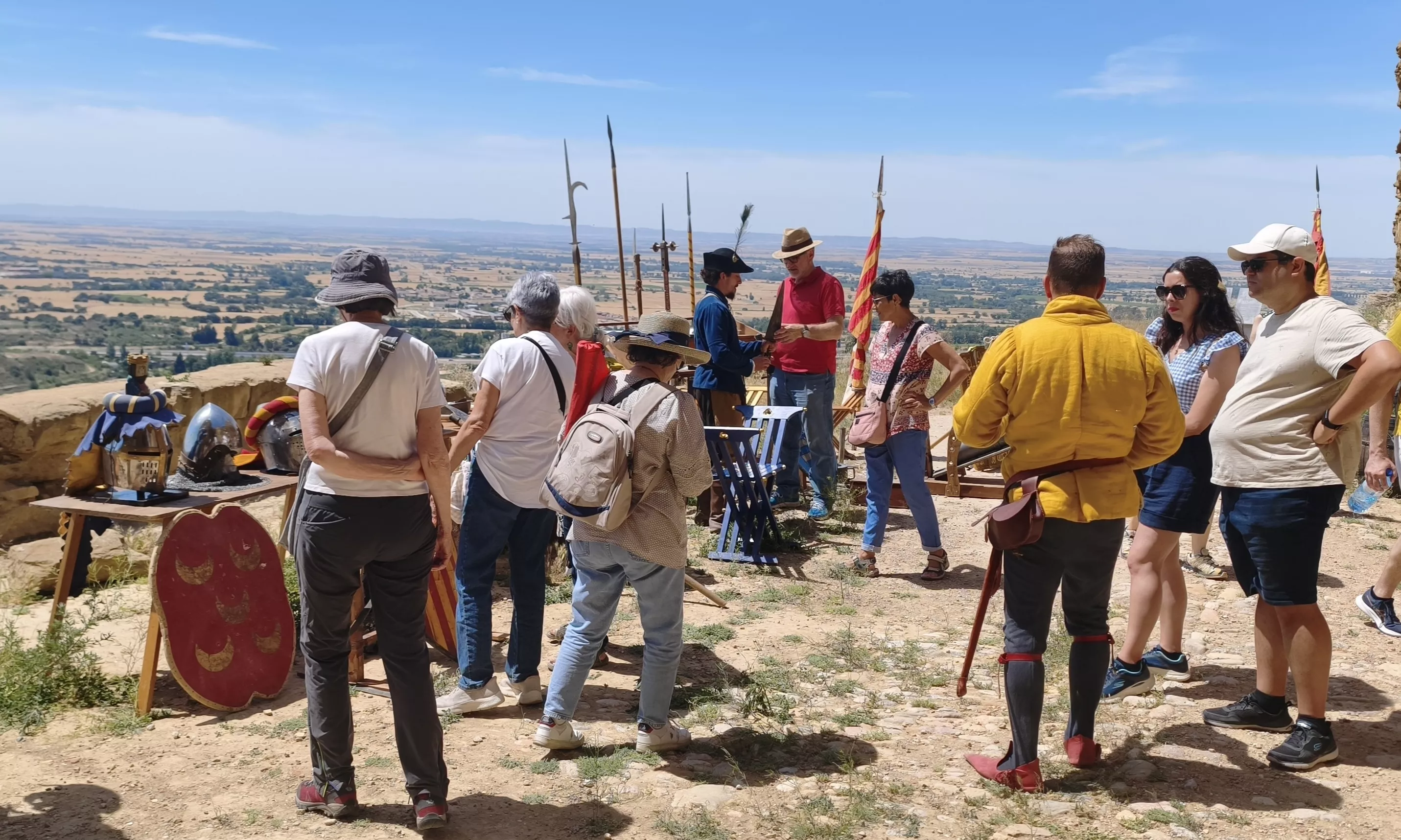 Recreación histórica en el Castillo de Montearagón. Foto María José Sampietro Brosed