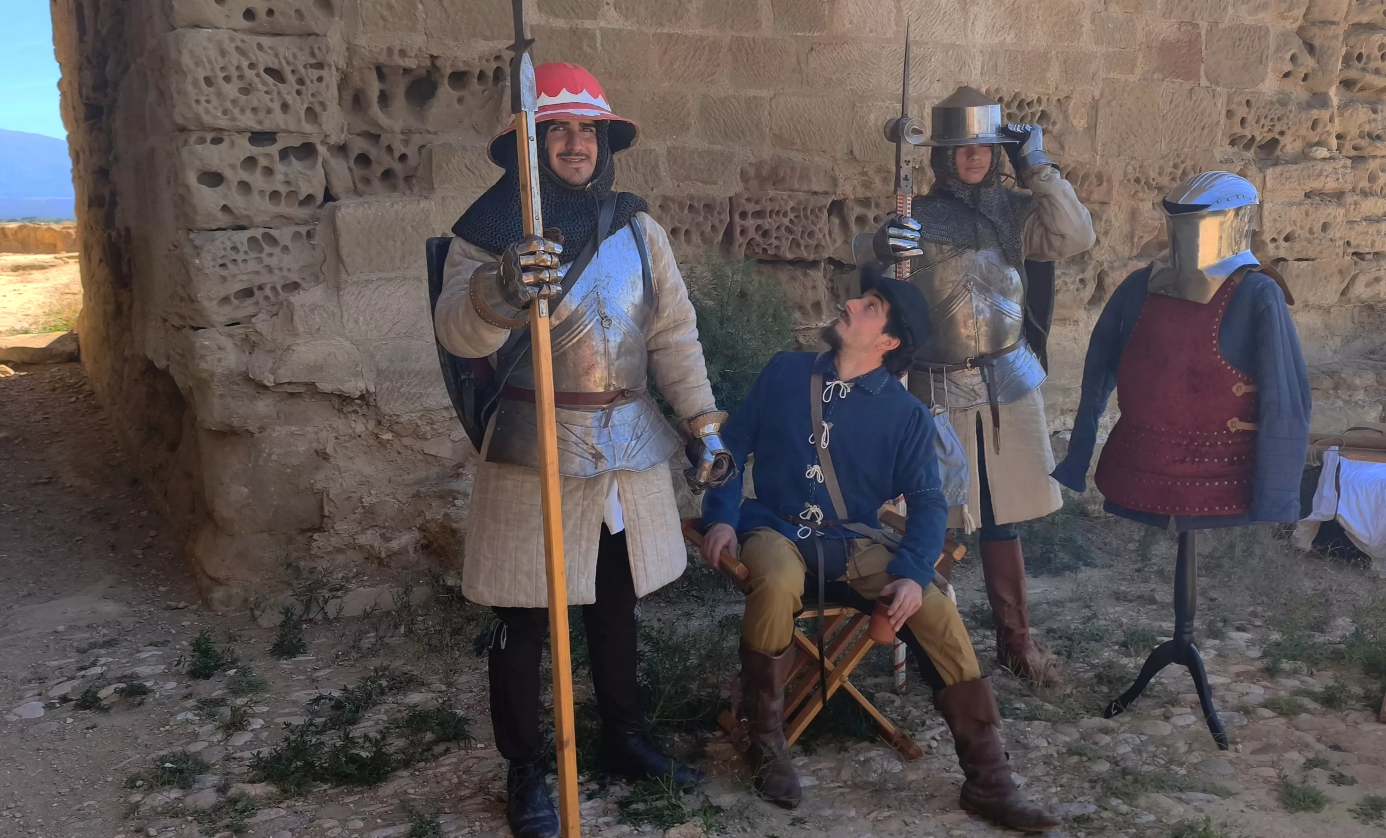 Recreación histórica en el Castillo de Montearagón. Foto María José Sampietro Brosed