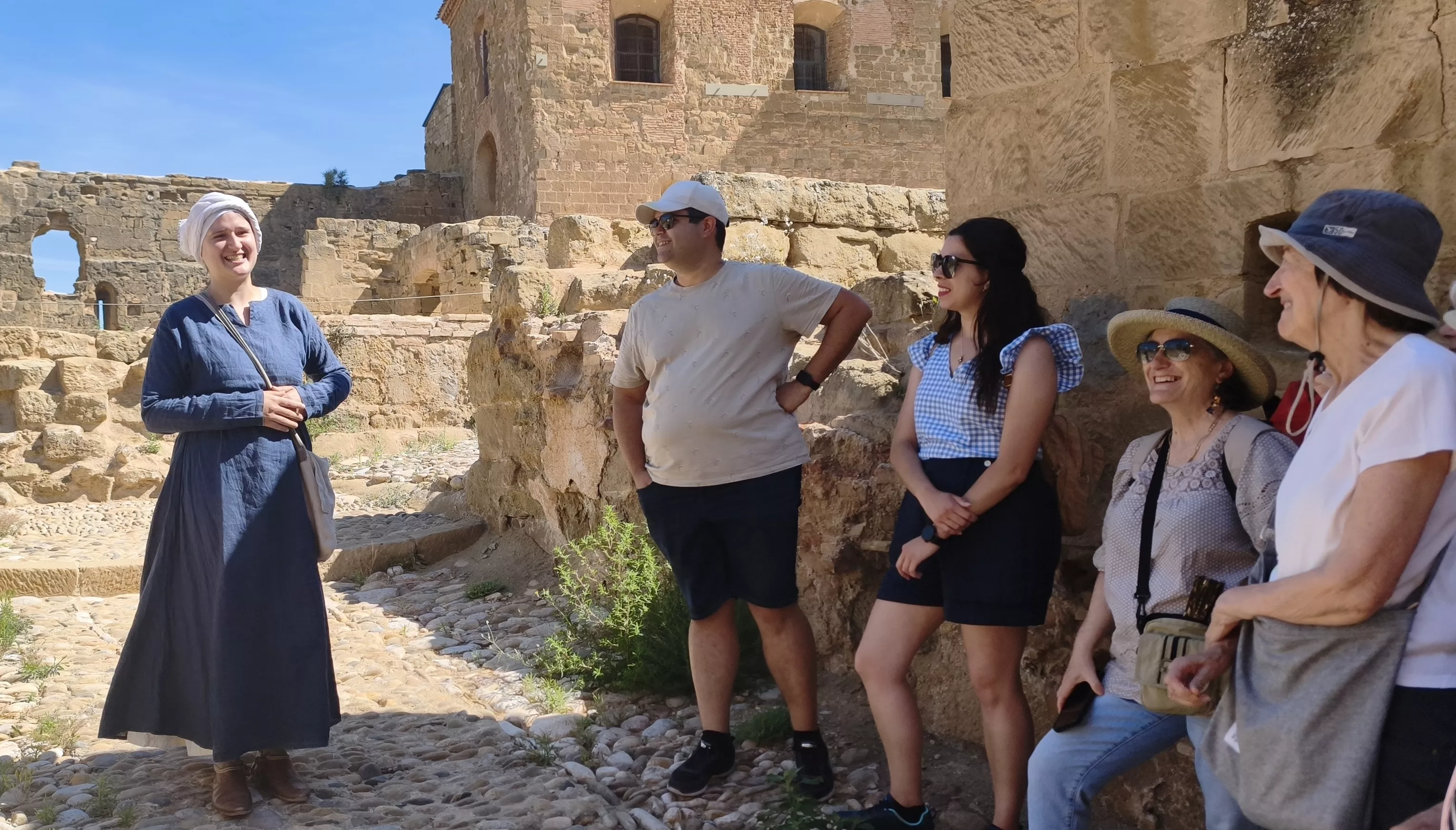 Recreación histórica en el Castillo de Montearagón. Foto María José Sampietro Brosed