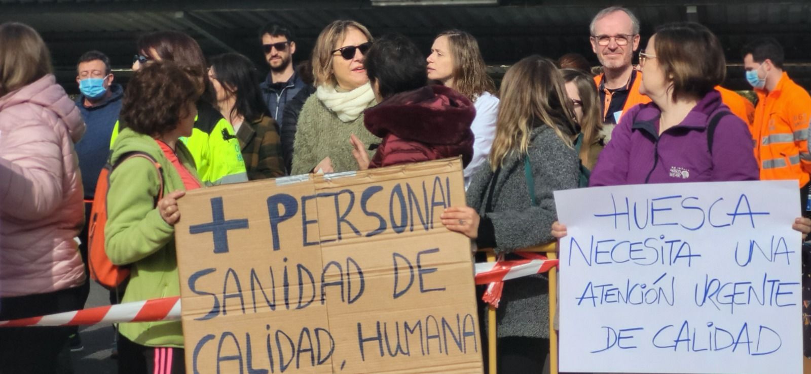 Protesta de profesionales de Urgencias y Transporte Sanitario. Foto: Myriam Martínez