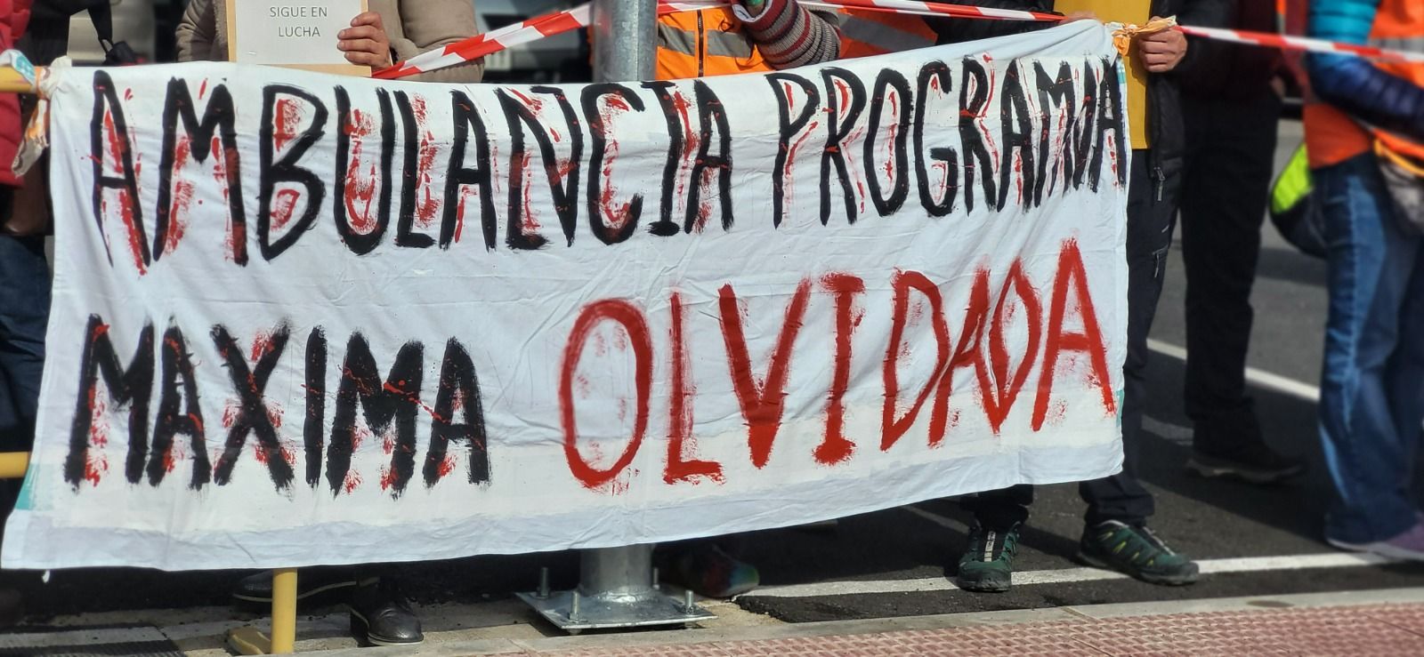 Protesta de profesionales de Urgencias y Transporte Sanitario. Foto: Myriam Martínez