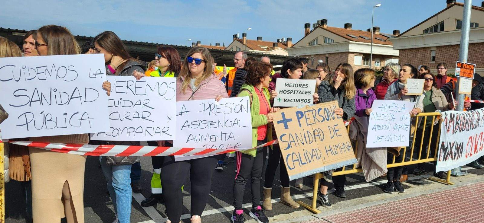 Protesta de profesionales de Urgencias y Transporte Sanitario. Foto: Myriam Martínez
