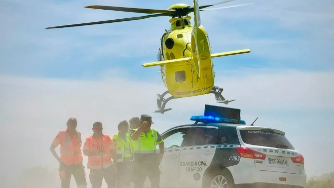 Evacuación en el helicóptero Evacuación en el helicóptero