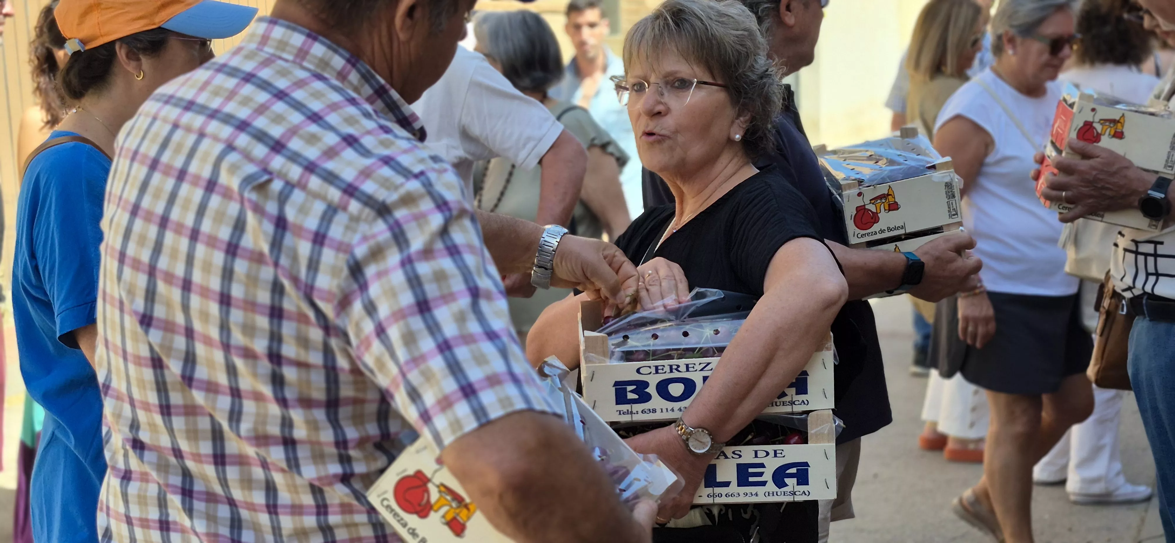 Feria de la Cereza de Bolea. Foto Myriam Martínez