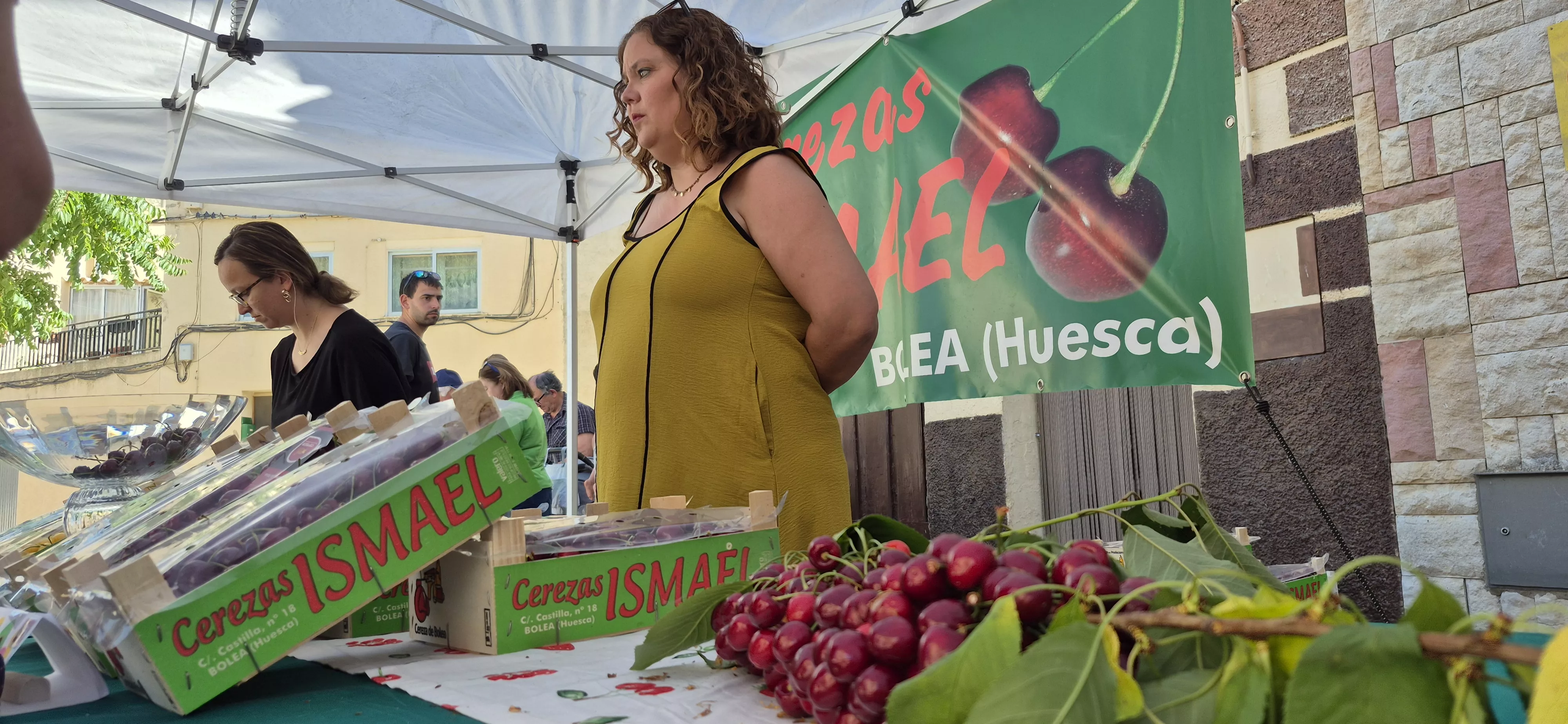 Feria de la Cereza de Bolea. Foto Myriam Martínez