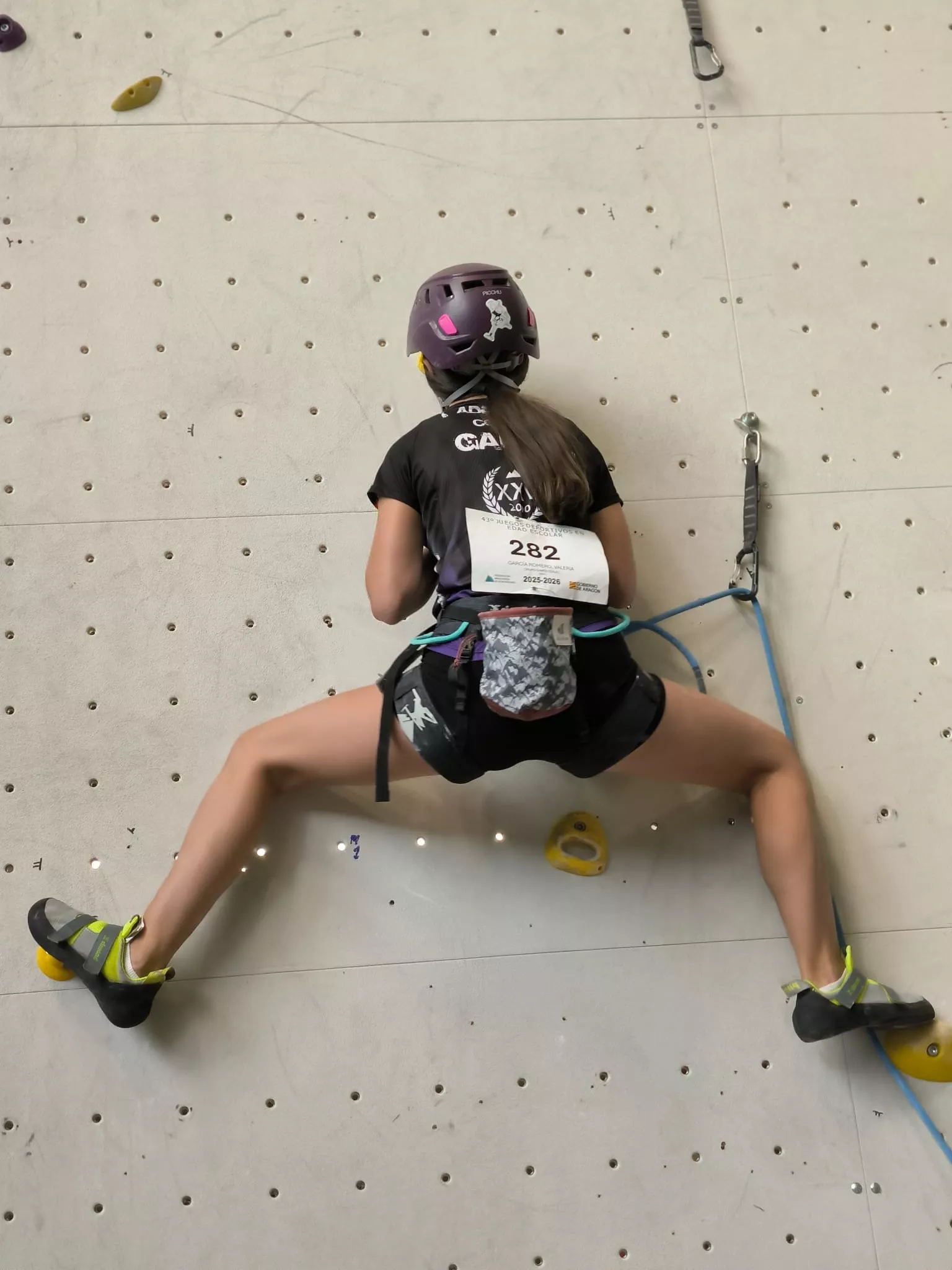 Campeonato Escolar Aragón Escalada Dificultad
