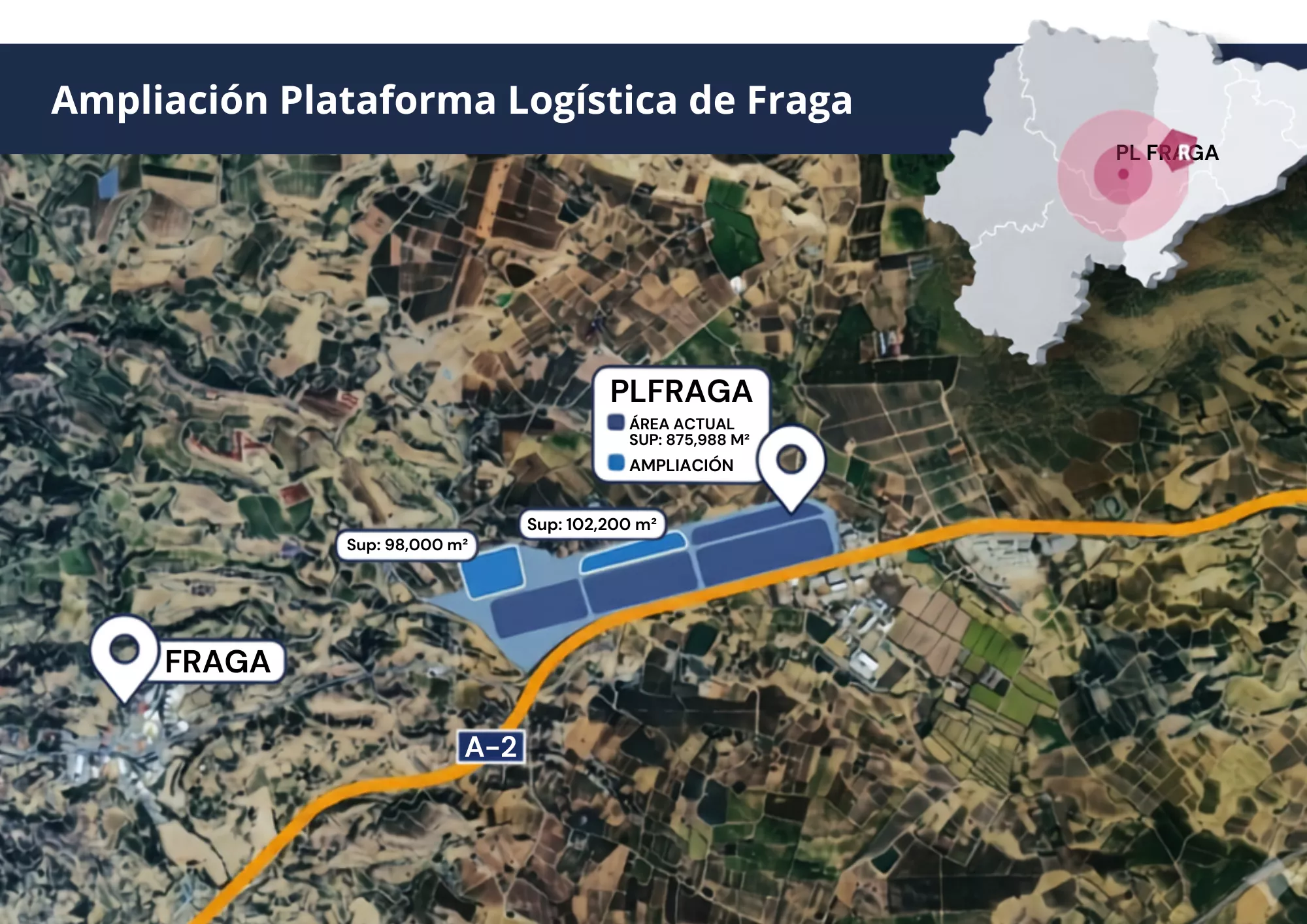 La PLFraga crecerá en 20 hectáreas.