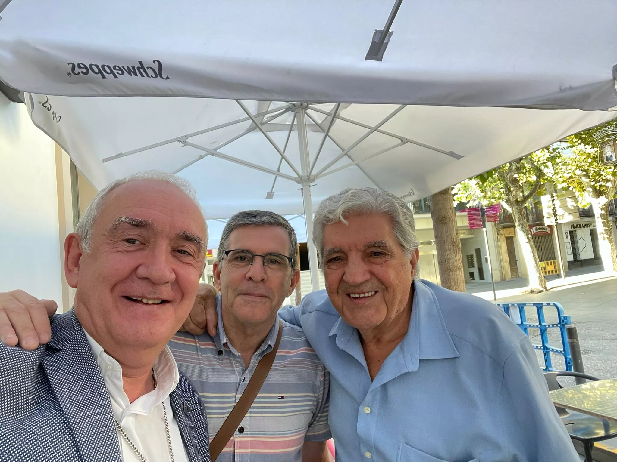 Ángel Pérez Pueyo, Pepe Sánchez y Antonio Latorre en Barbastro