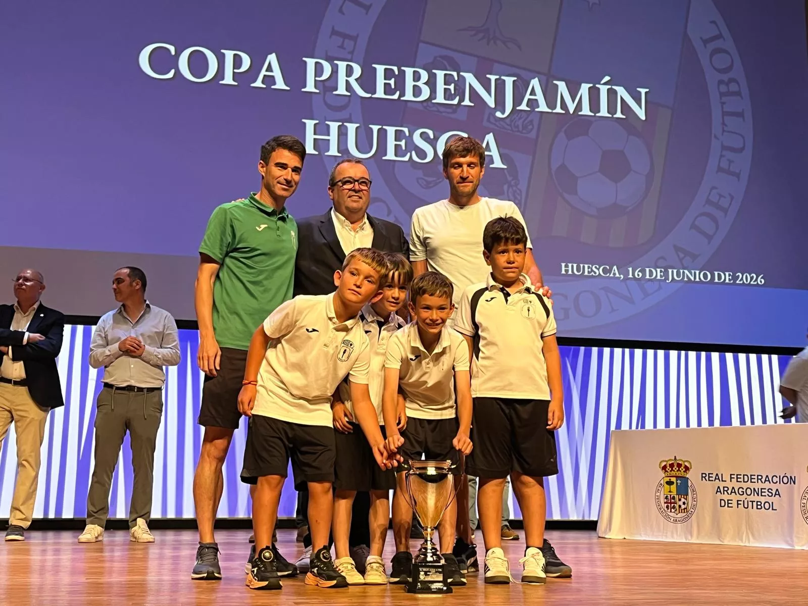 Entrega de trofeos de la Real Federación Aragonesa de Fútbol en Huesca
