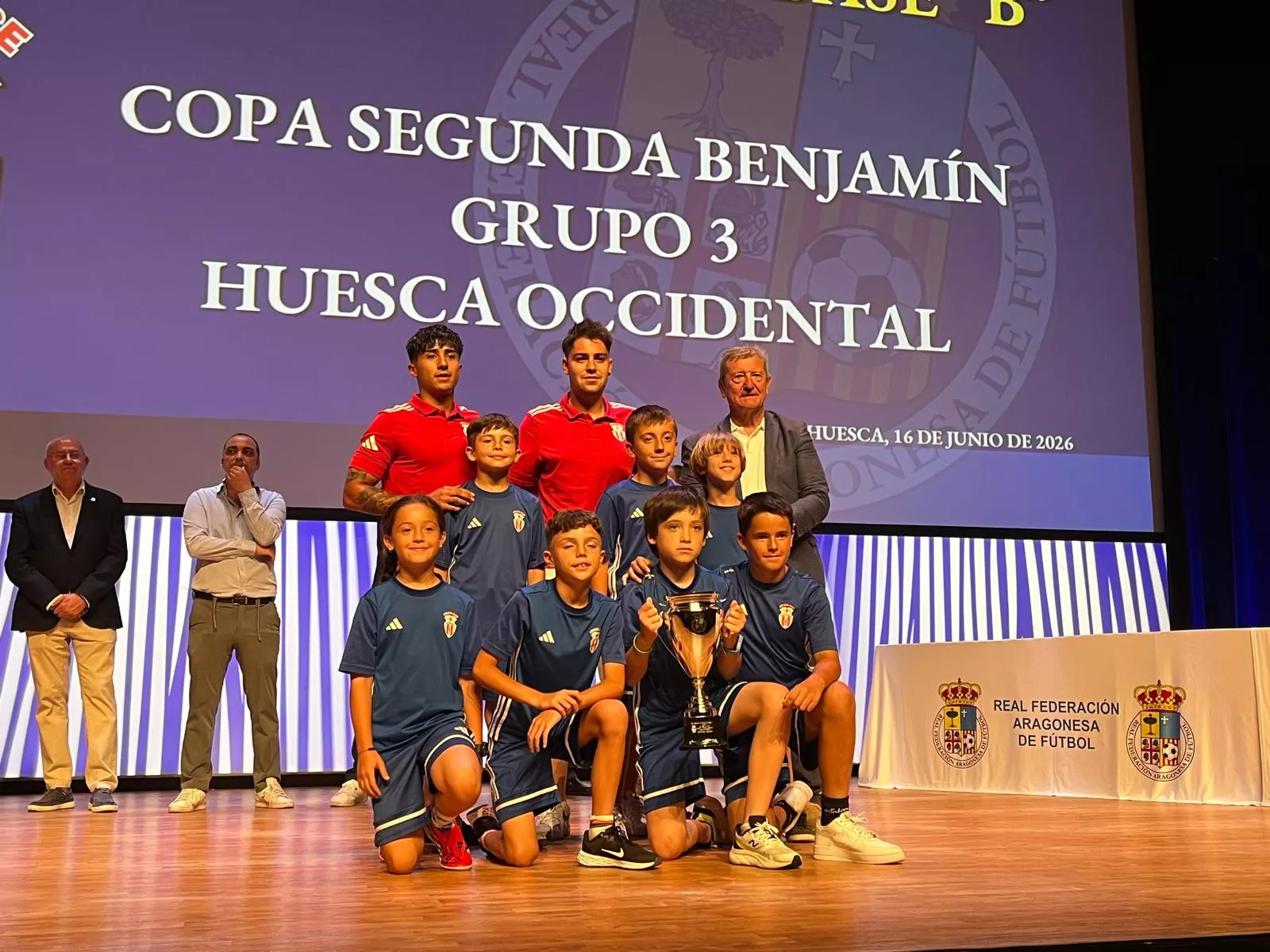 Entrega de trofeos de la Real Federación Aragonesa de Fútbol en Huesca