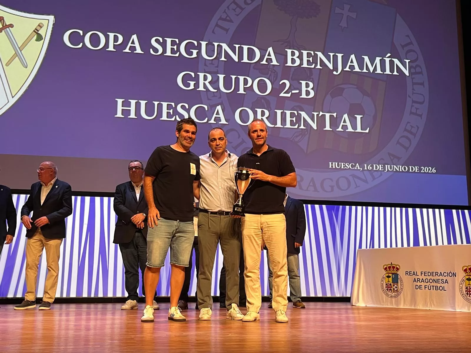Entrega de trofeos de la Real Federación Aragonesa de Fútbol en Huesca