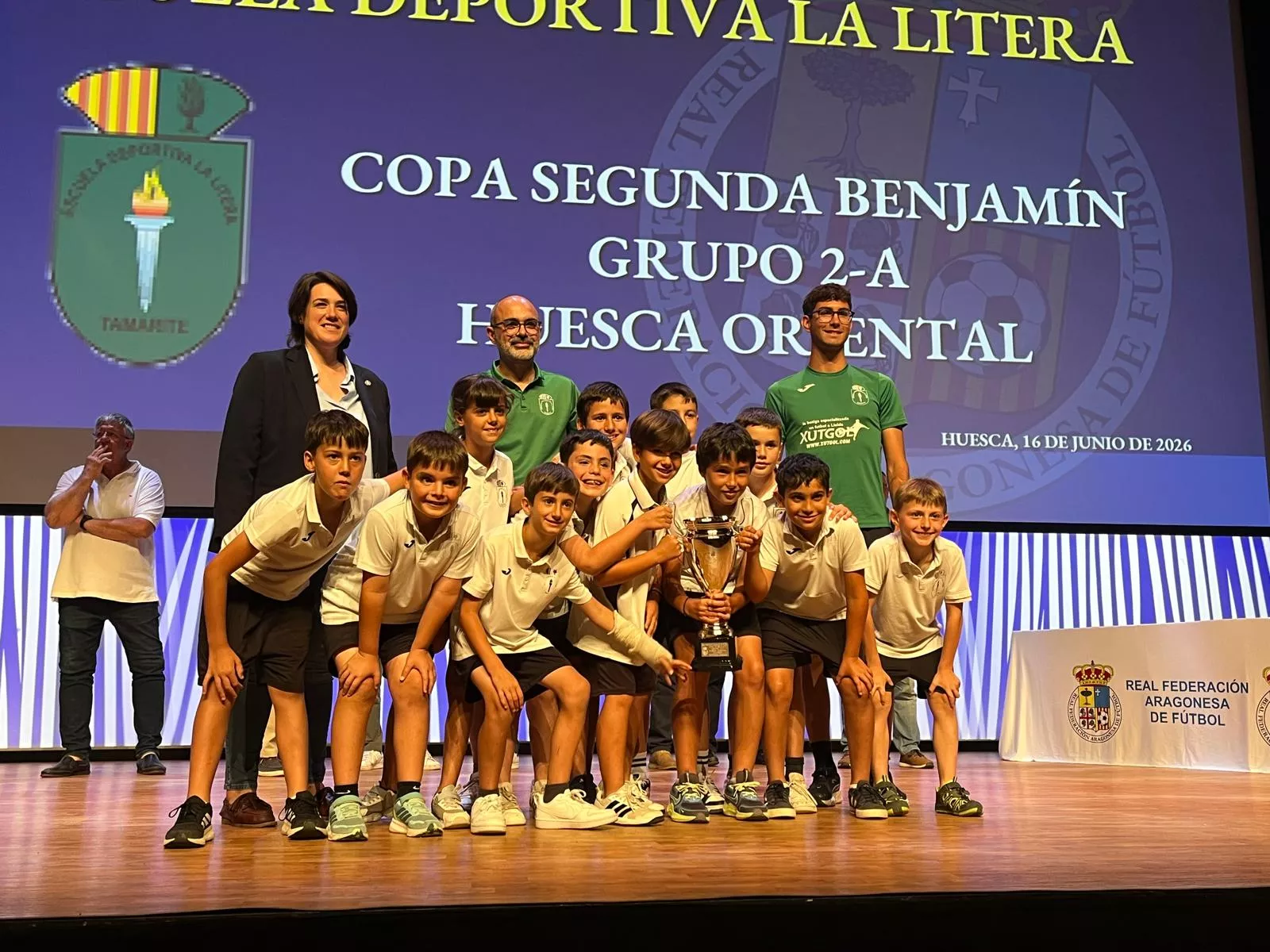 Entrega de trofeos de la Real Federación Aragonesa de Fútbol en Huesca
